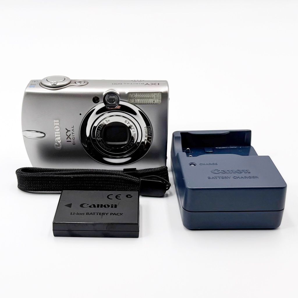 美品】キヤノン CANON IXY DIGITAL 600 シルバー コンデジ カメラ 中古
