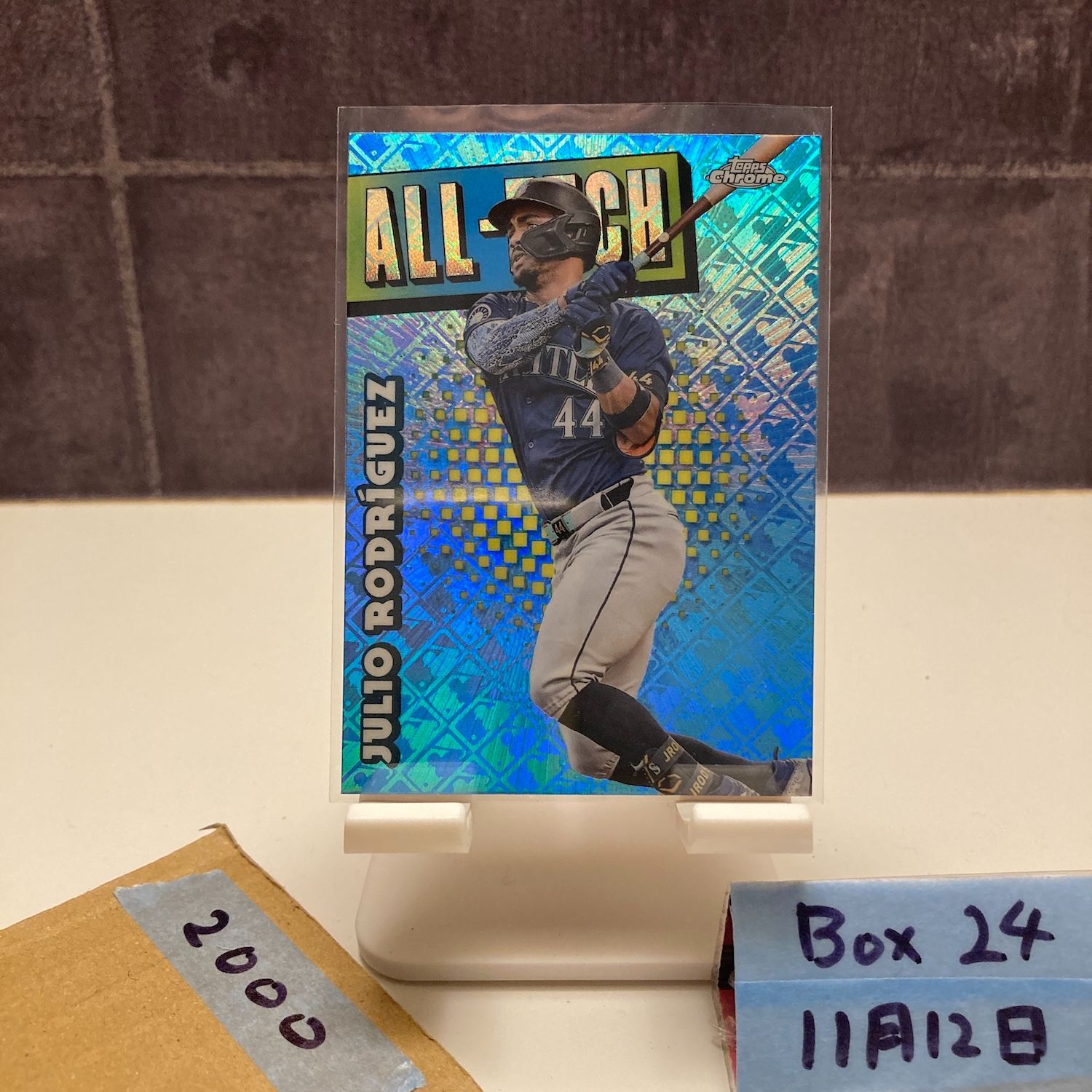 2025 Topps Chrome Julio Rodriguez Seattle Mariners All-Etch Blue