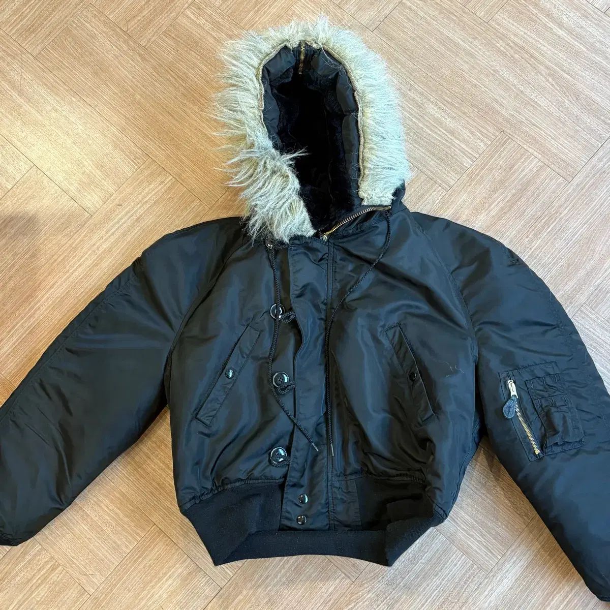 XL 80s N-2B ショート schitt ミリタリー フライト ジャケット IDEAL