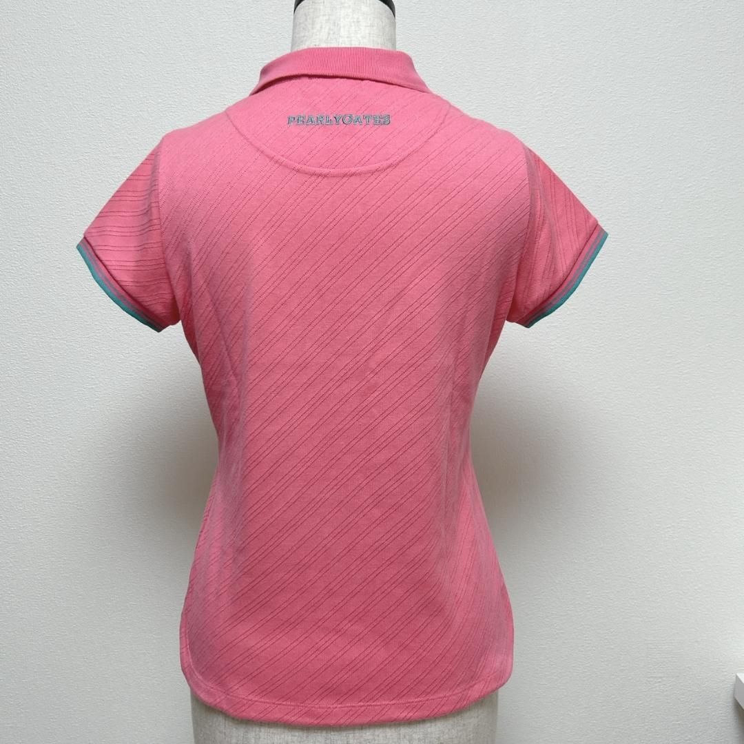 PEARLY GATES ポロシャツ 斜めライン ピンク レディースサイズ0 - メルカリ