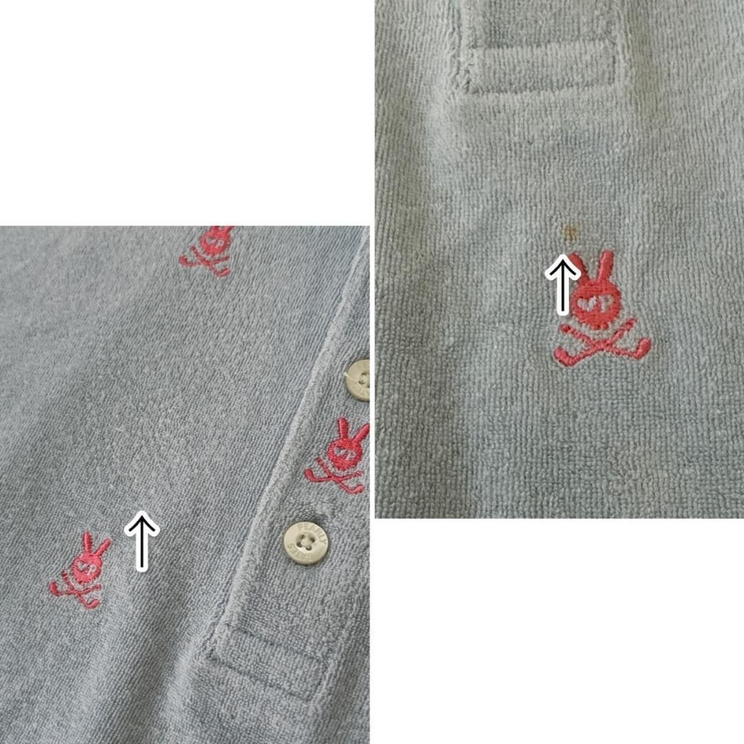PEARLY GATES ラビット総柄 刺繍ポロシャツ ライトブルー 4 - メルカリ