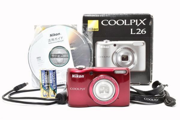 【極美品】NIkon COOLPIX L26 シルバー　ほぼ新品！ ニコン（Nikon） 美品 COOLPIX L26 シルバー コンパクトデジタルカメラ
