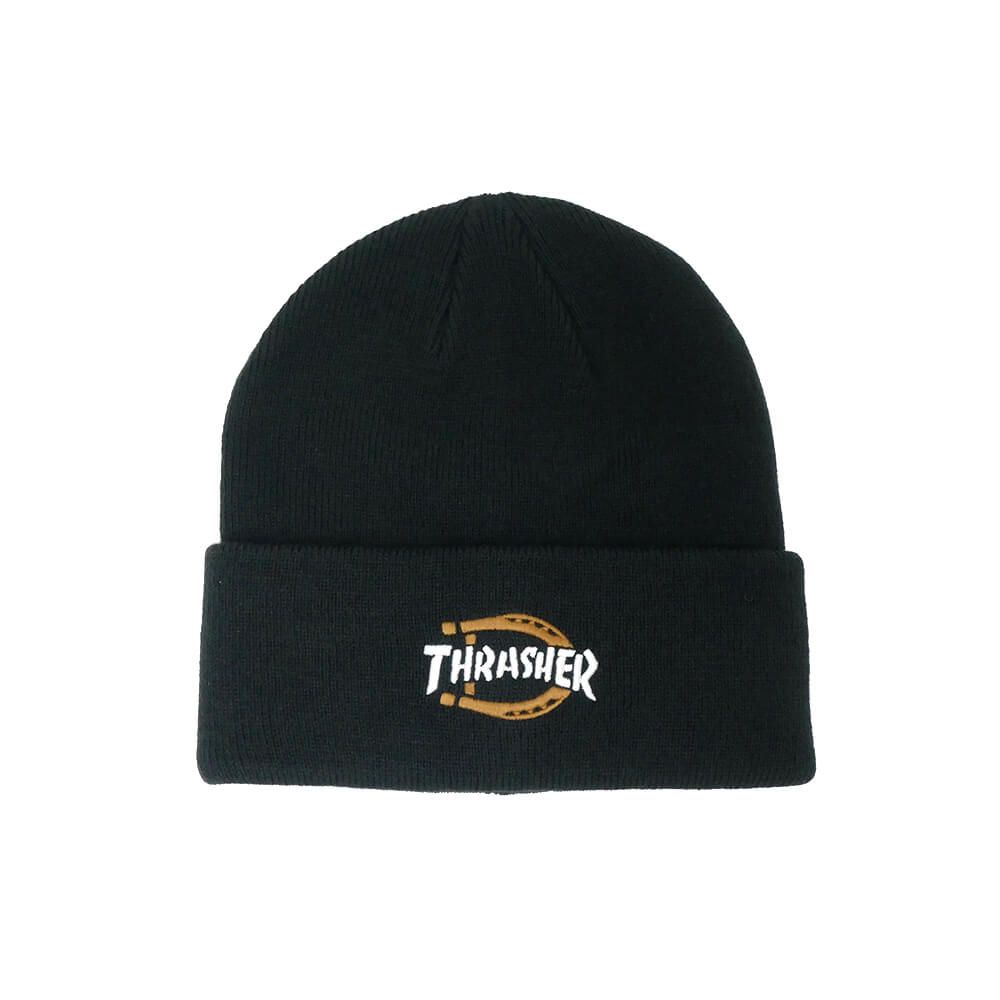 DICKIES SKATEBOARDING KNITCAP ディッキーズ スケートボーディング ニットキャップ DICKIES x THRASHER BEANIE BLACK