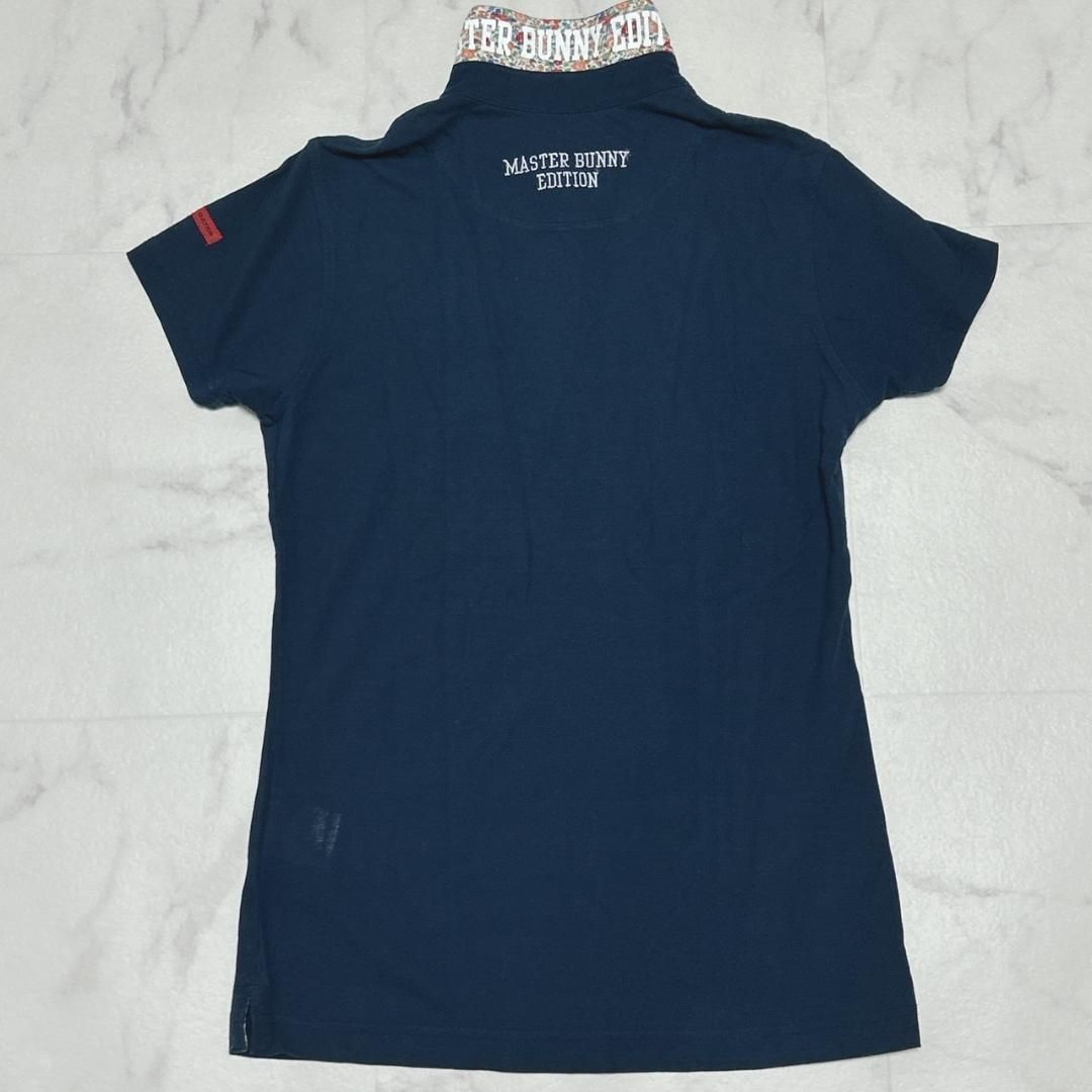マスターバニー 襟裏ロゴ リバティプリント レディース ポロシャツ