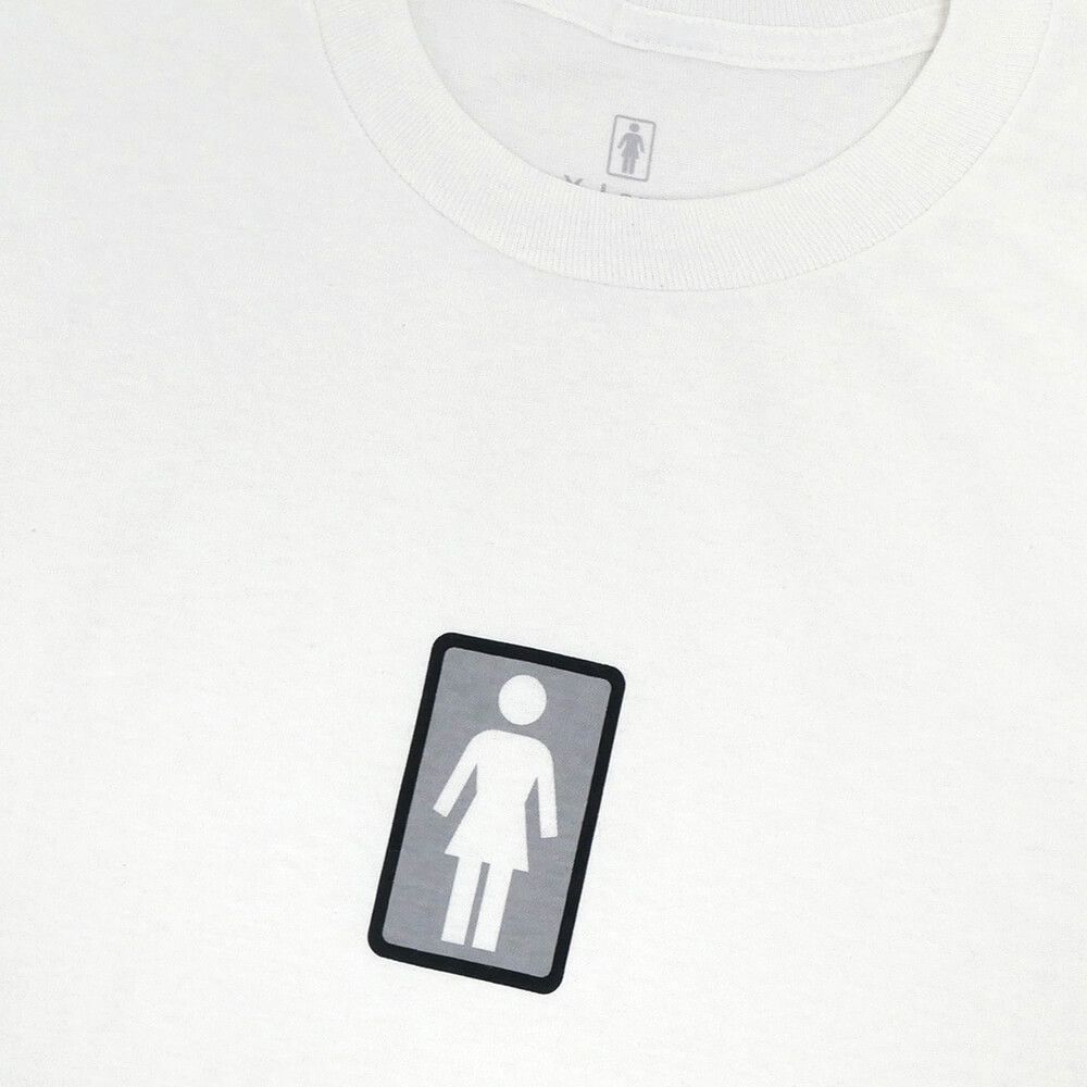 GIRL LONG SLEEVE ガール ロングスリーブTシャツ CLASSIC OG WHITE　スケートボード スケボー