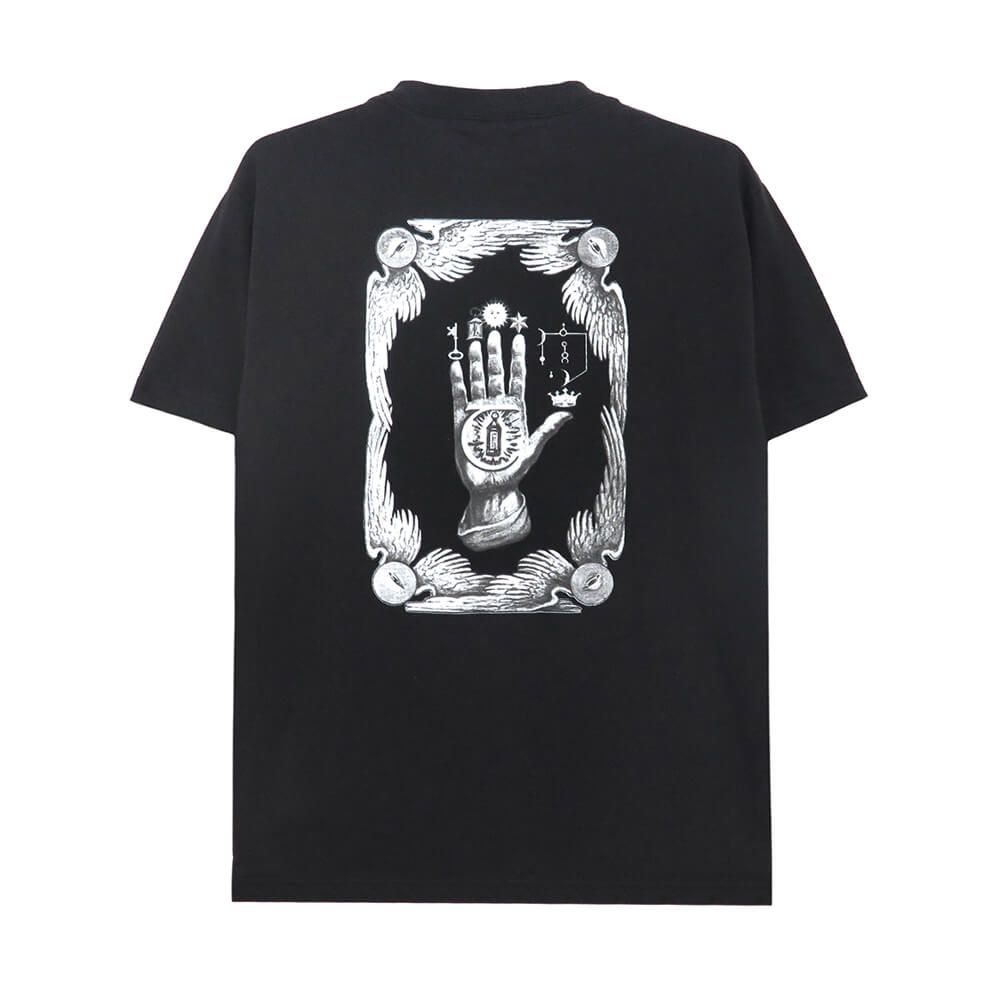 THEORIES T-SHIRT セオリーズ Tシャツ HAND OF THEORIES BLACK スケートボード スケボー
