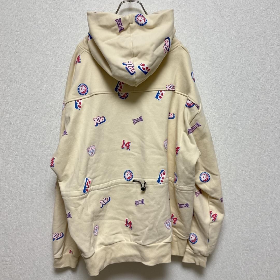 ラッセルノ Russeluno ロゴパターンフーディ トップ サイズ6