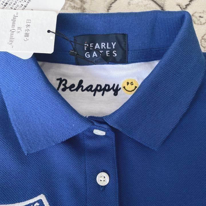 新品 PEARLY GATES ポロシャツ 刺繍 ニコちゃん 定価¥19800 - メルカリ