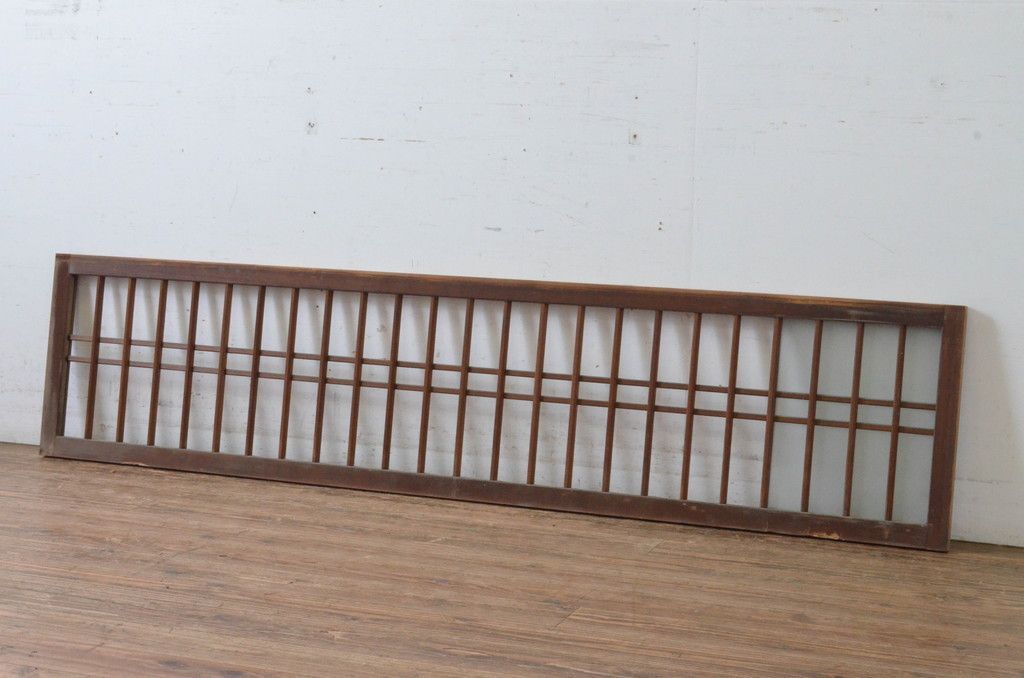 現状販売 明かり取り アンティーク建具 格子入り ガラス欄間 明り取り 建具 4～7営業日前後で発送 修理加工希望の方3ヶ月程で発送 R 065291