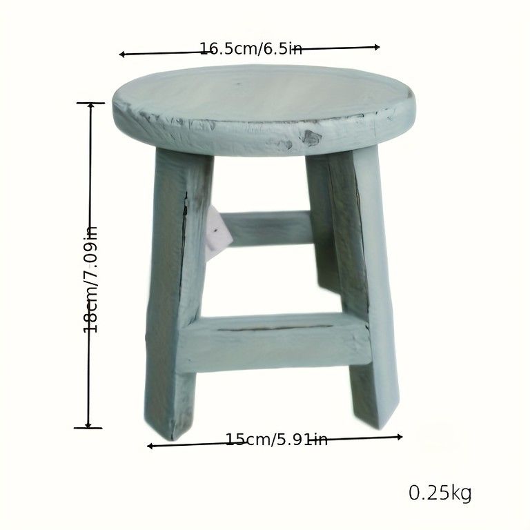 木製ガーデンスツール】プランタースタンド 蝶デザイン 円形 庭