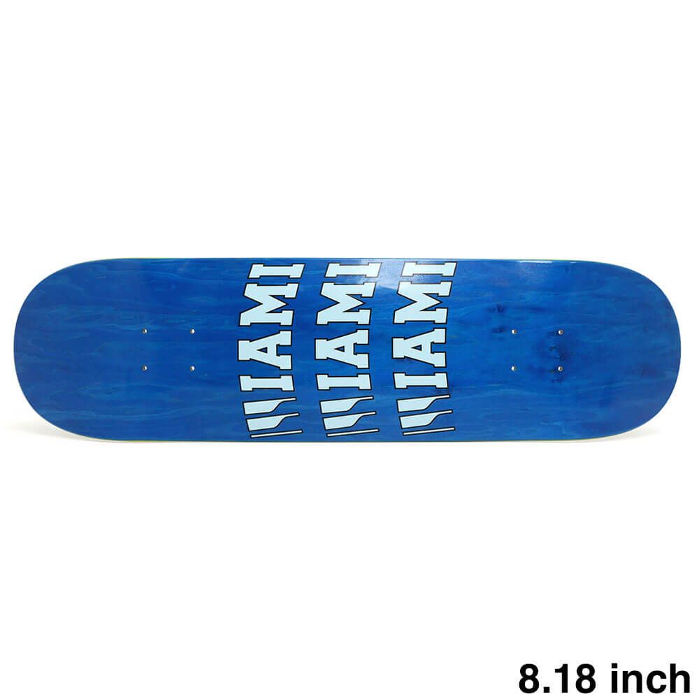 EDGLRD DECK エッジロード デッキ TEAM MIAMI BLUE 8.18　スケートボード スケボー