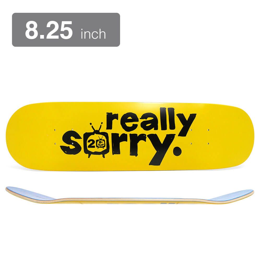 Flip Team HOW Logo デッキ 8.25 スケボー フリップ FLIP<br>スケボー デッキ 8.25 SCRIBBLE LOGO YELLOW TEAM