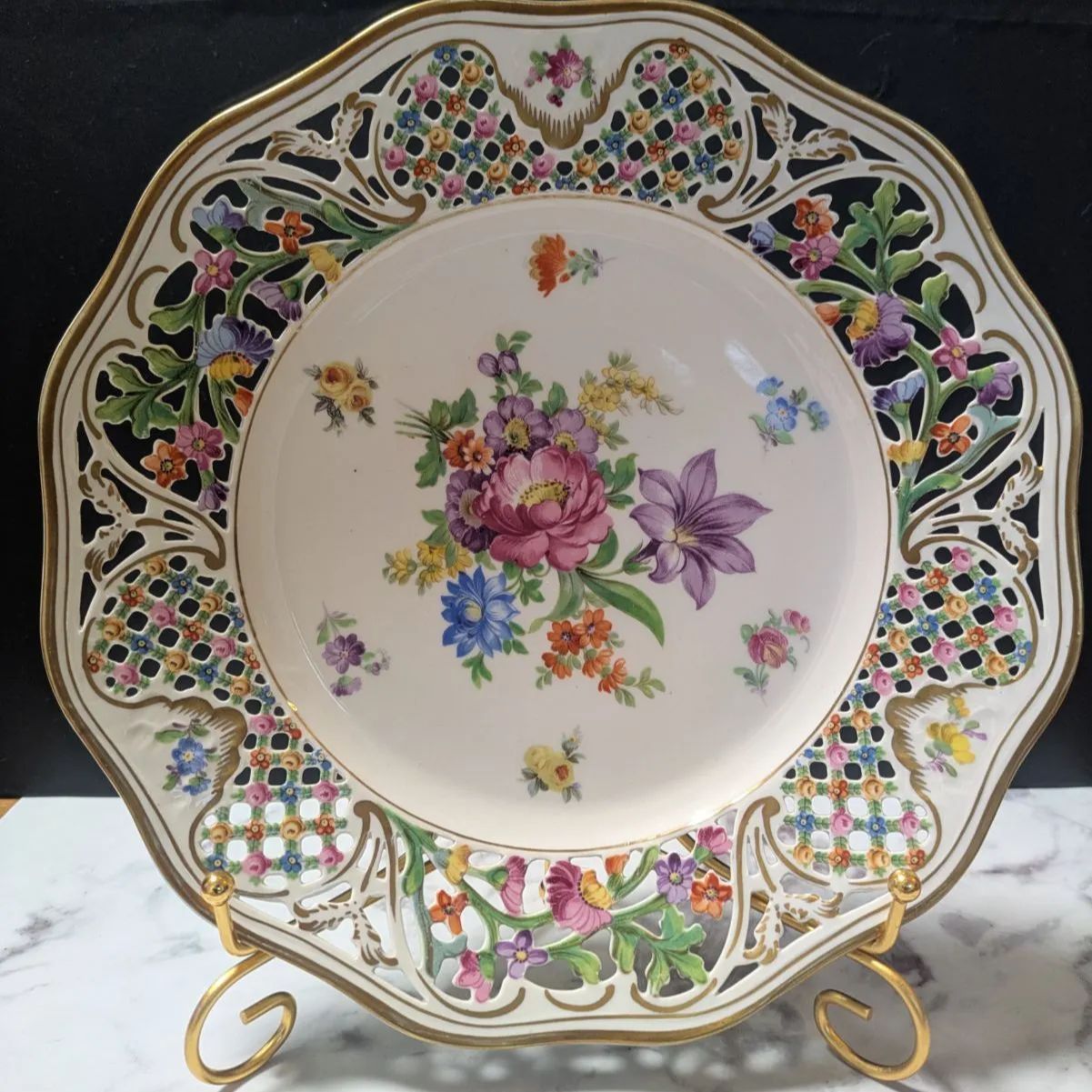 金彩エッジ メッシュ オープンワーク シューマン ババリア★26㎝ １級品 26㎝☆シューマン ババリア 金彩エッジ オープンワーク メッシュ 1級