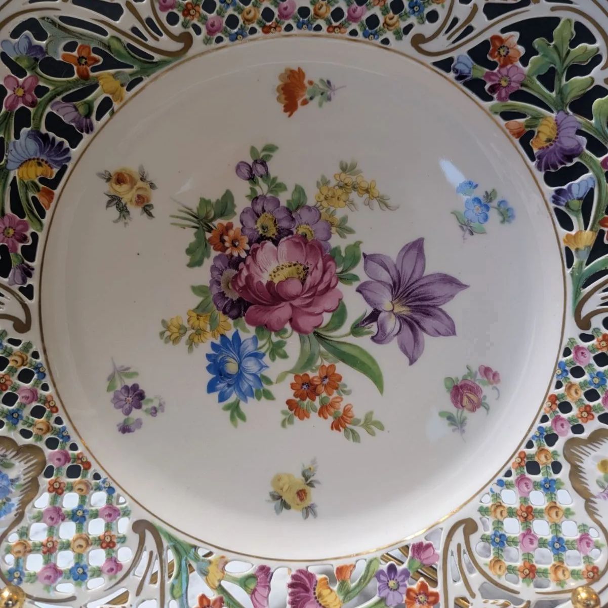 26㎝☆シューマン ババリア 金彩エッジ オープンワーク メッシュ 1級