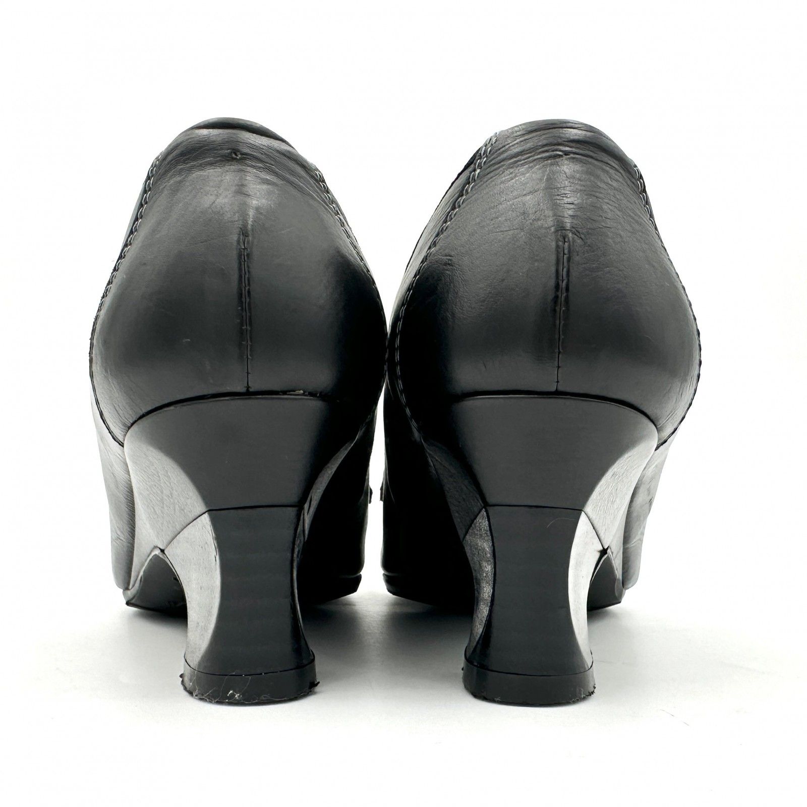 銀座ヨシノヤ ヒールローファー 本革 ブラック 1439T - メルカリ