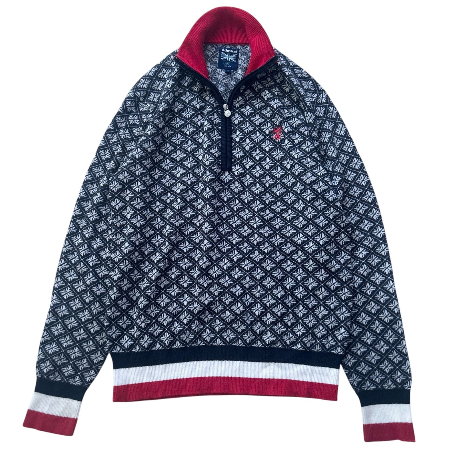 アドミラルゴルフ☆ダブルジップ 中綿 パーカー 裏地蓄熱