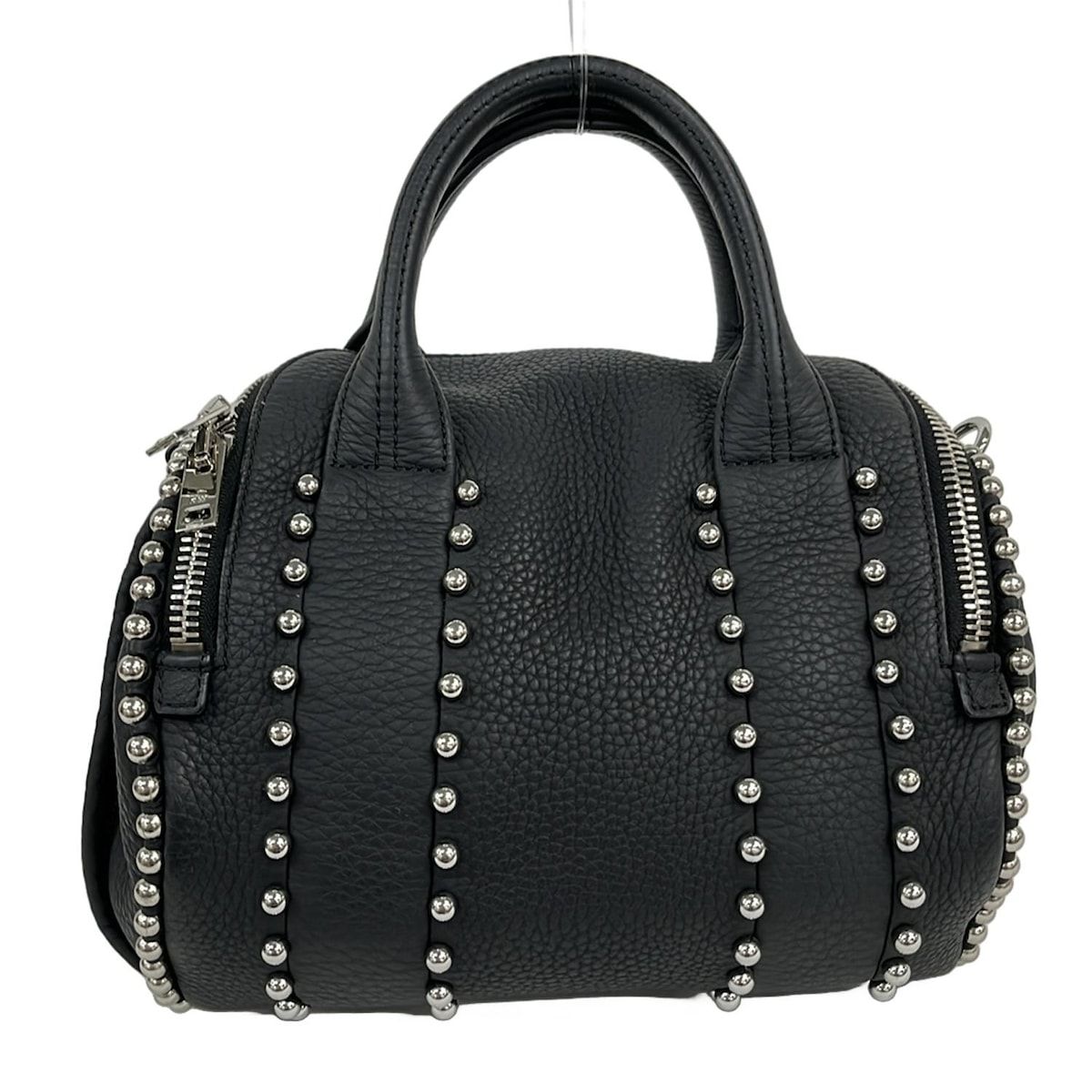 alexanderwangロッキースタッズ2wayバッグ 黒 レザー Alexander Wang アレキサンダーワン 2099B0065L ロッキー 2WAY