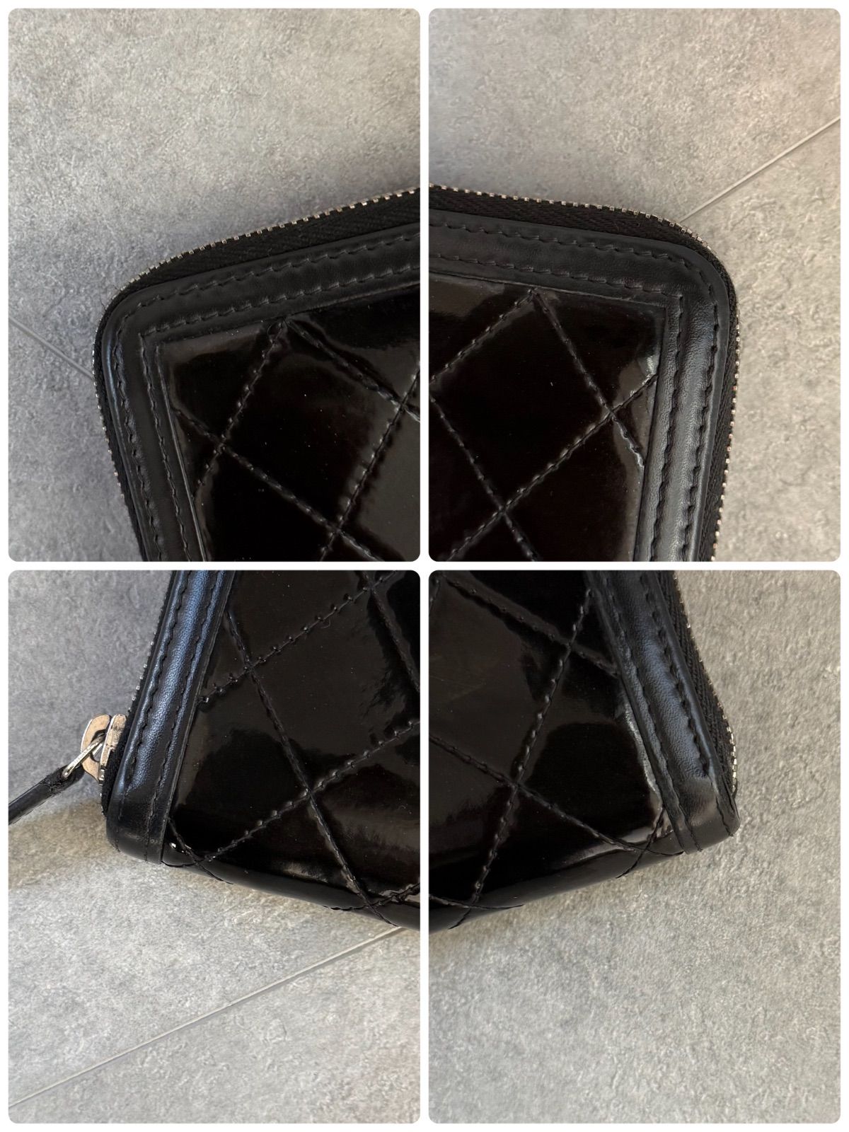 CHANEL シャネル マトラッセ ラウンドファスナー長財布 ココマーク