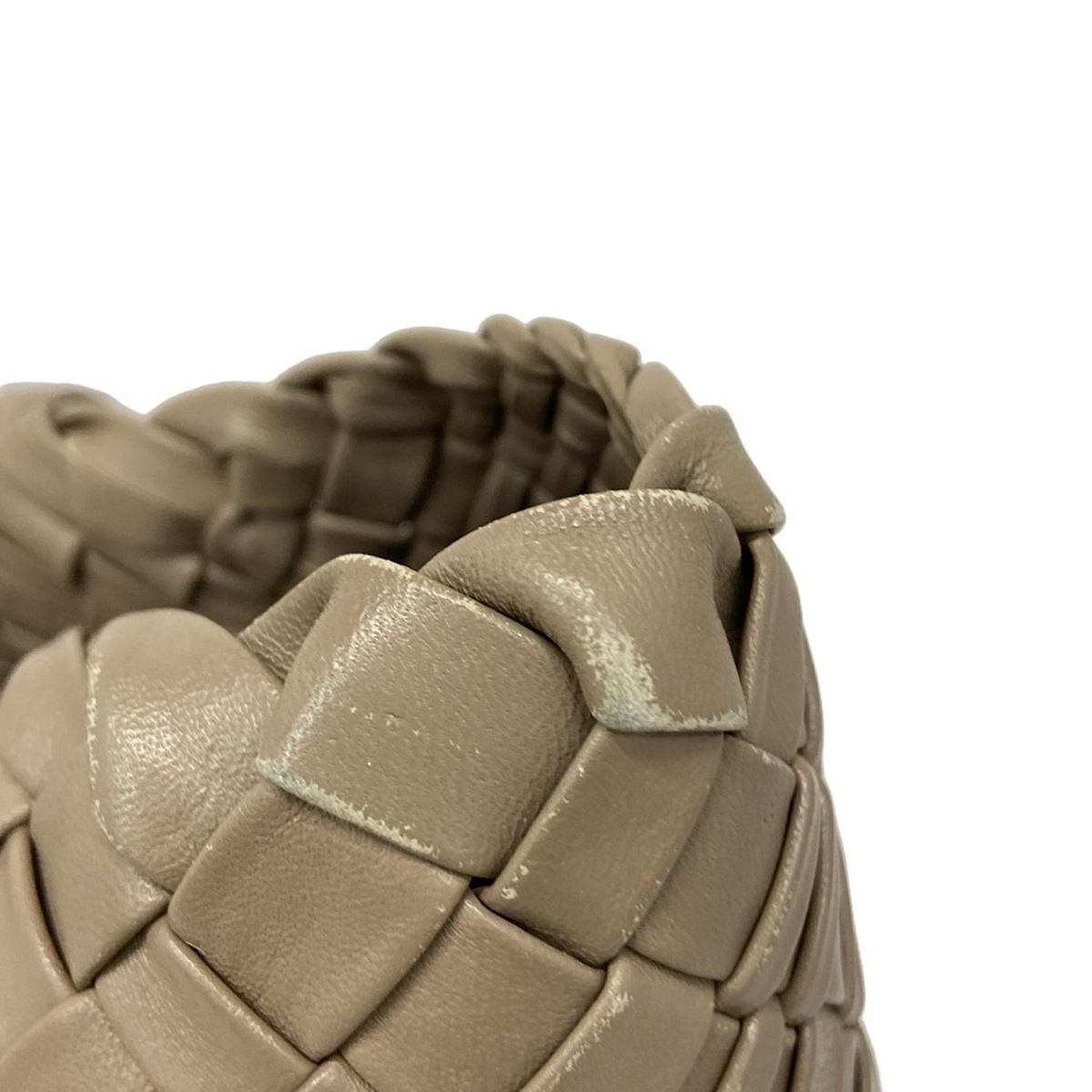 FALORNI(ファロルニ) トートバッグ - ベージュ 編み込み レザー - メルカリ