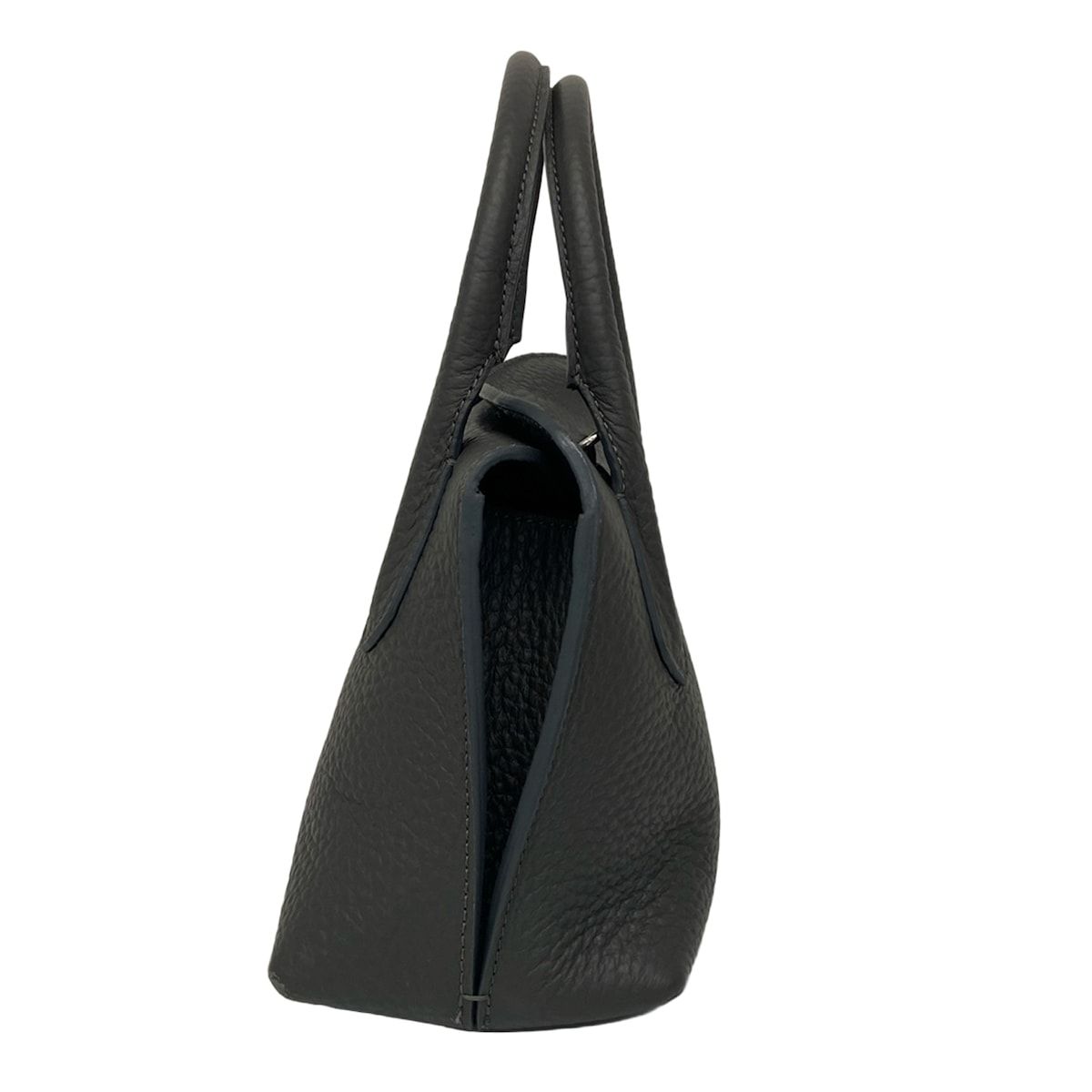 IACUCCI 黒 レザーハンドバッグ IACUCCI ブラックレザー ハンドバッグ - メルカリ