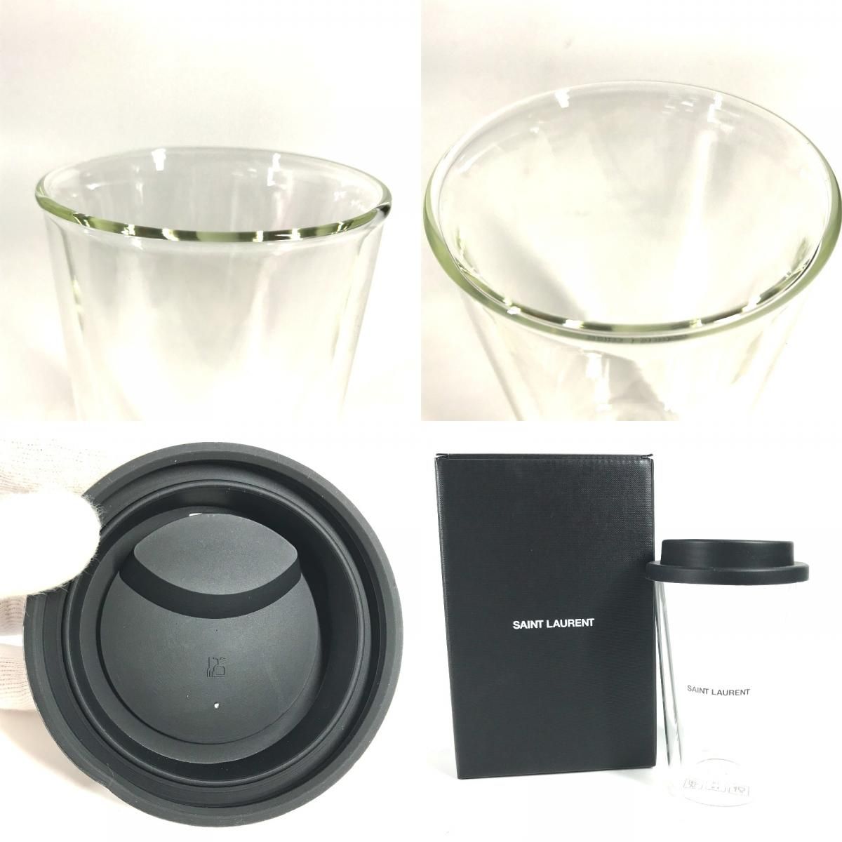 SAINT LAURENT PARIS サンローランパリ タンブラー ロゴ 692534 陶器