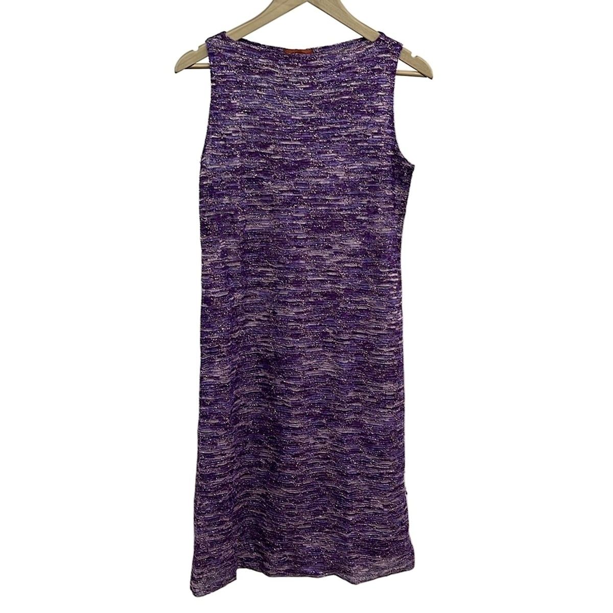 ミッソーニ MISSONI ワンピース サイズ40 M 黒×アイボリー×ゴールド 
