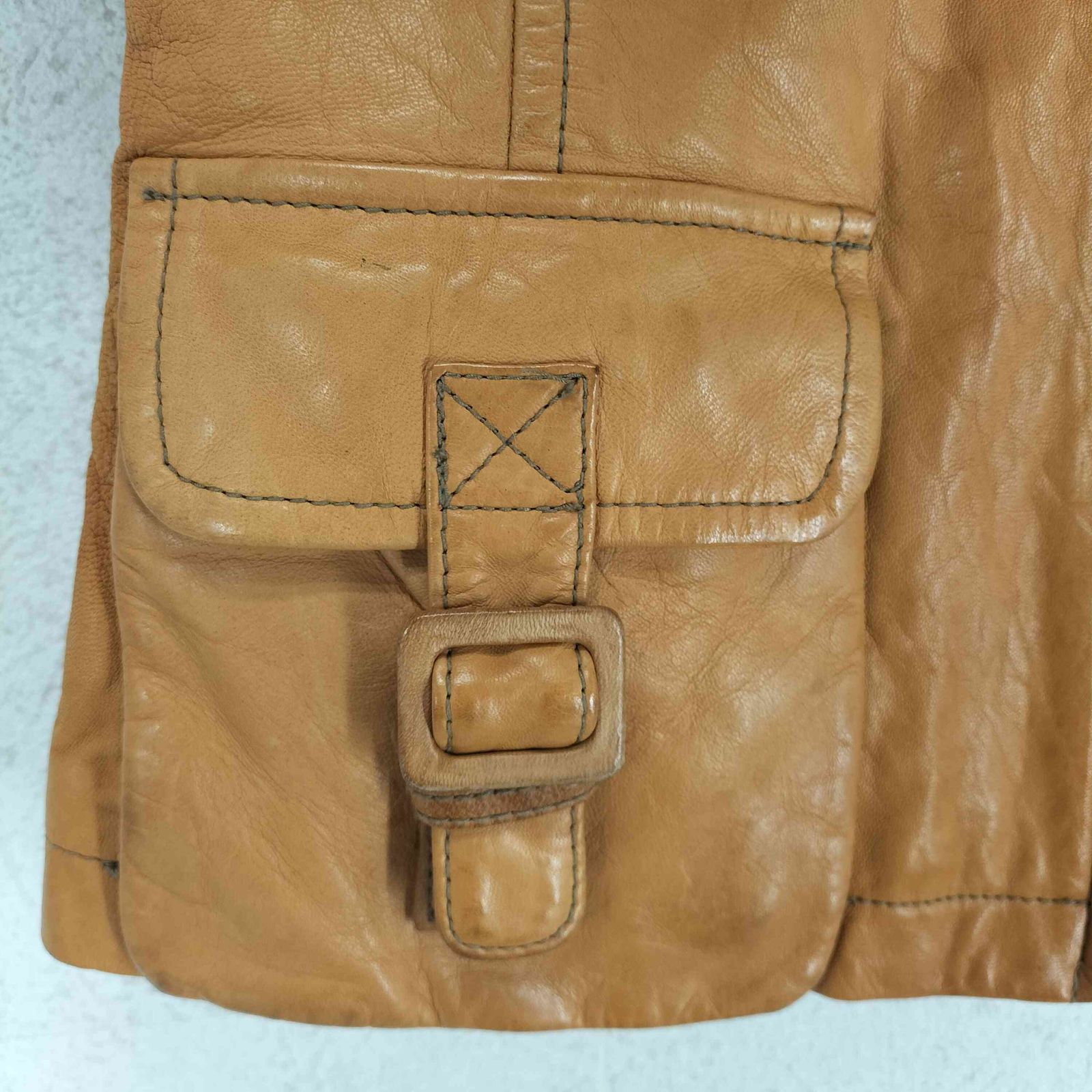 激シブ！ バナナリパブリック ヴィンテージ ジャケット M シングル ラムレザー バナナリパブリック BANANA REPUBLIC ラムレザーシングルライダース