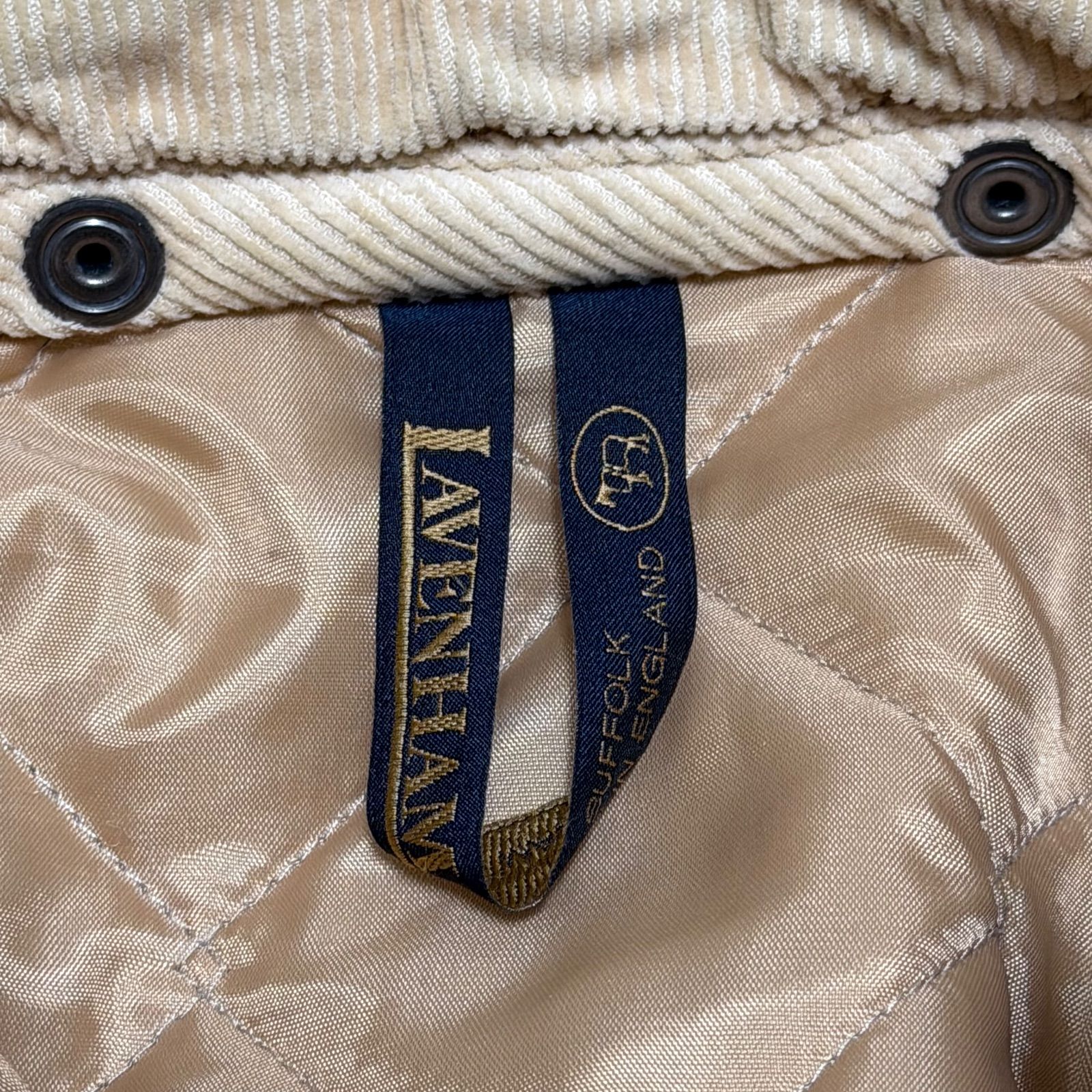 LAVENHAM キルティングジャケット 36 イギリス製 フード付き 