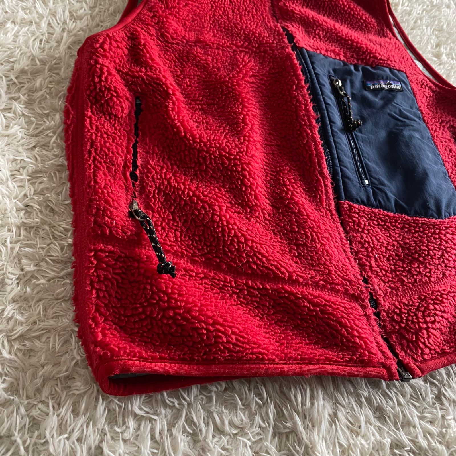 99年製 patagonia パタゴニア レトロx フリースベスト USA製 レッド 