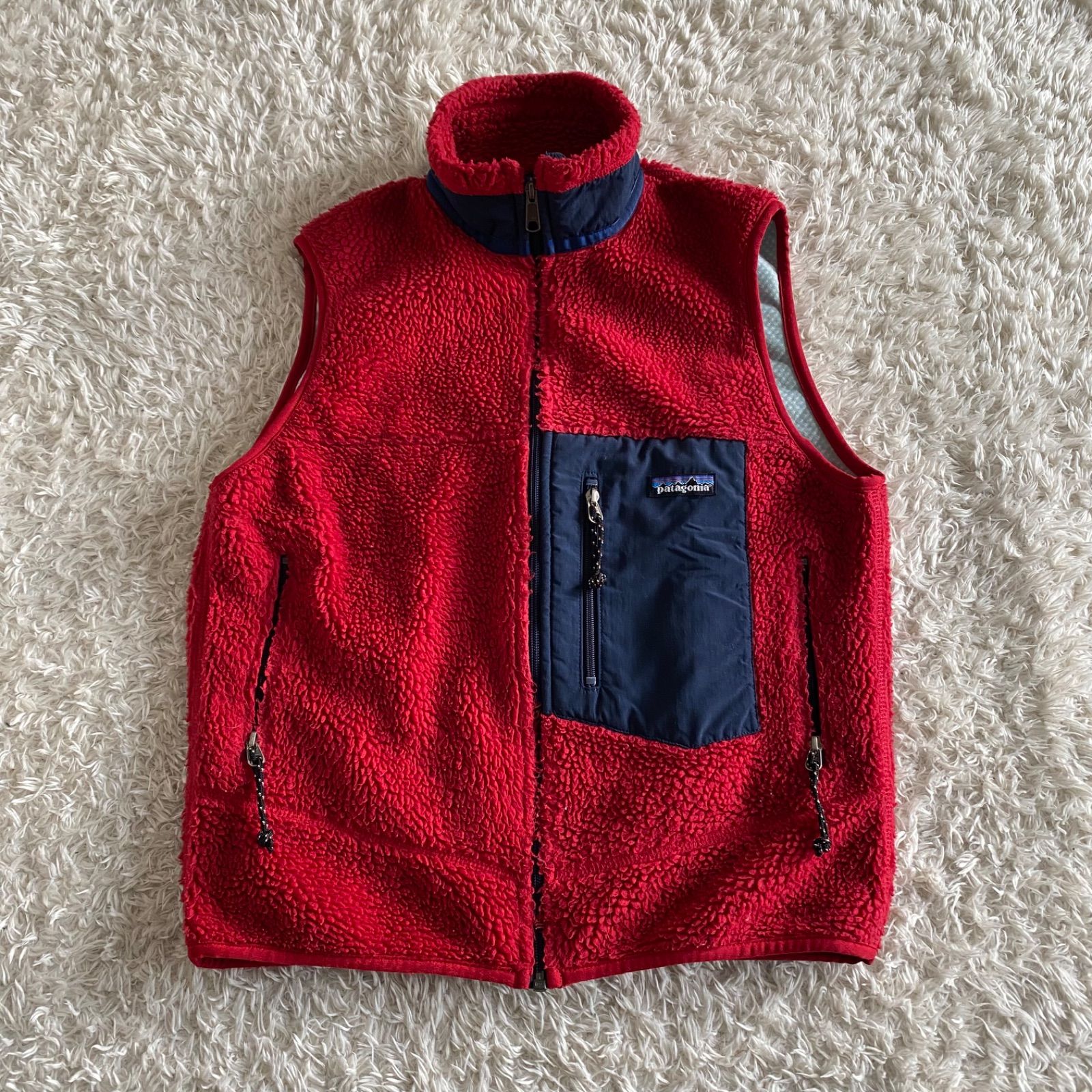 メル超美品パタゴニア レトロx フリース ベスト 99年アメリカ製 古着 99年製 patagonia パタゴニア レトロx フリースベスト USA製 レッド
