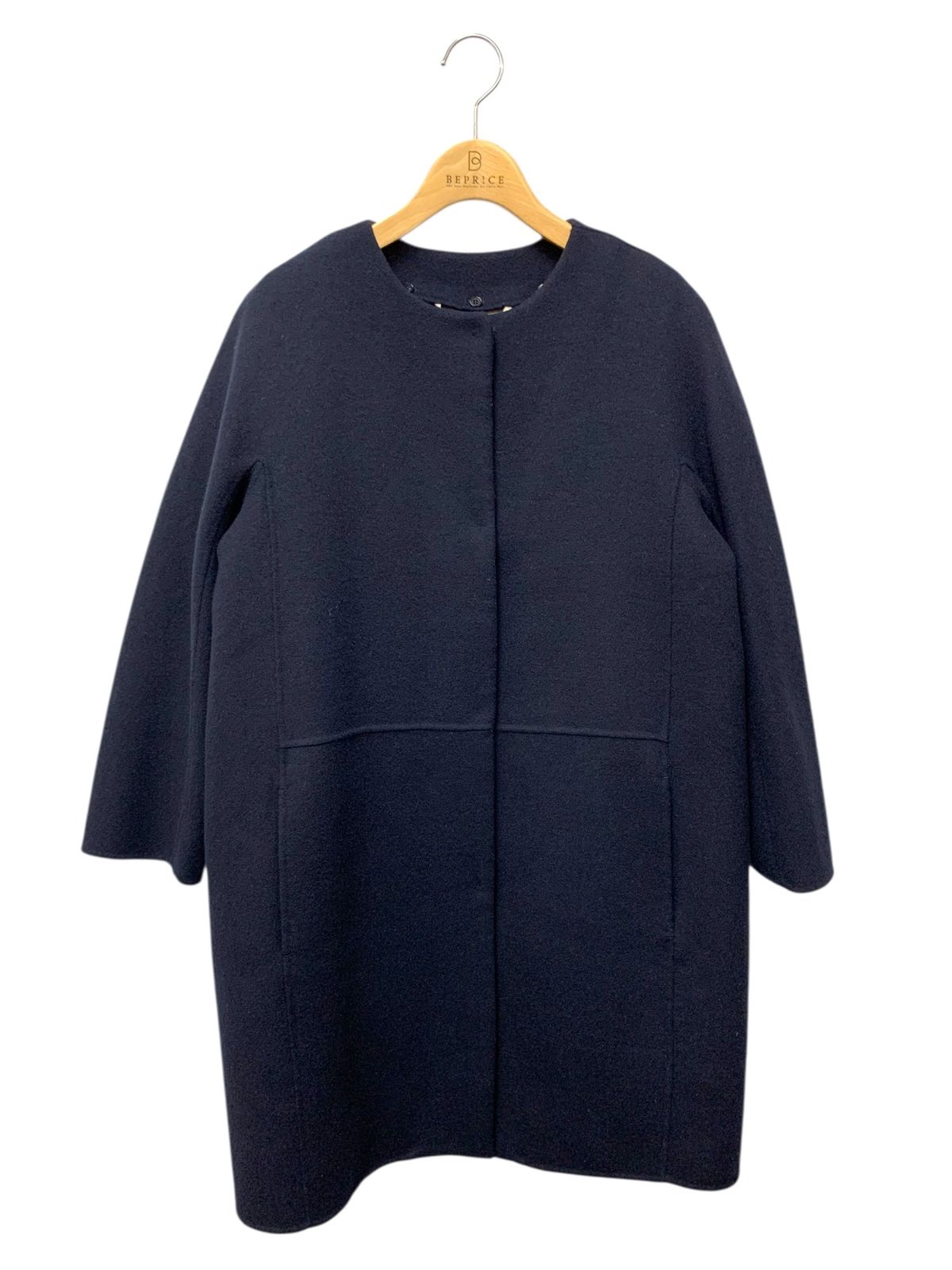 エスマックスマーラ クチートアマーノ アンゴラ混 コート ネイビー 38 Max Mara - 極美品 エスマックスマーラ S Max Mara コート cucito a