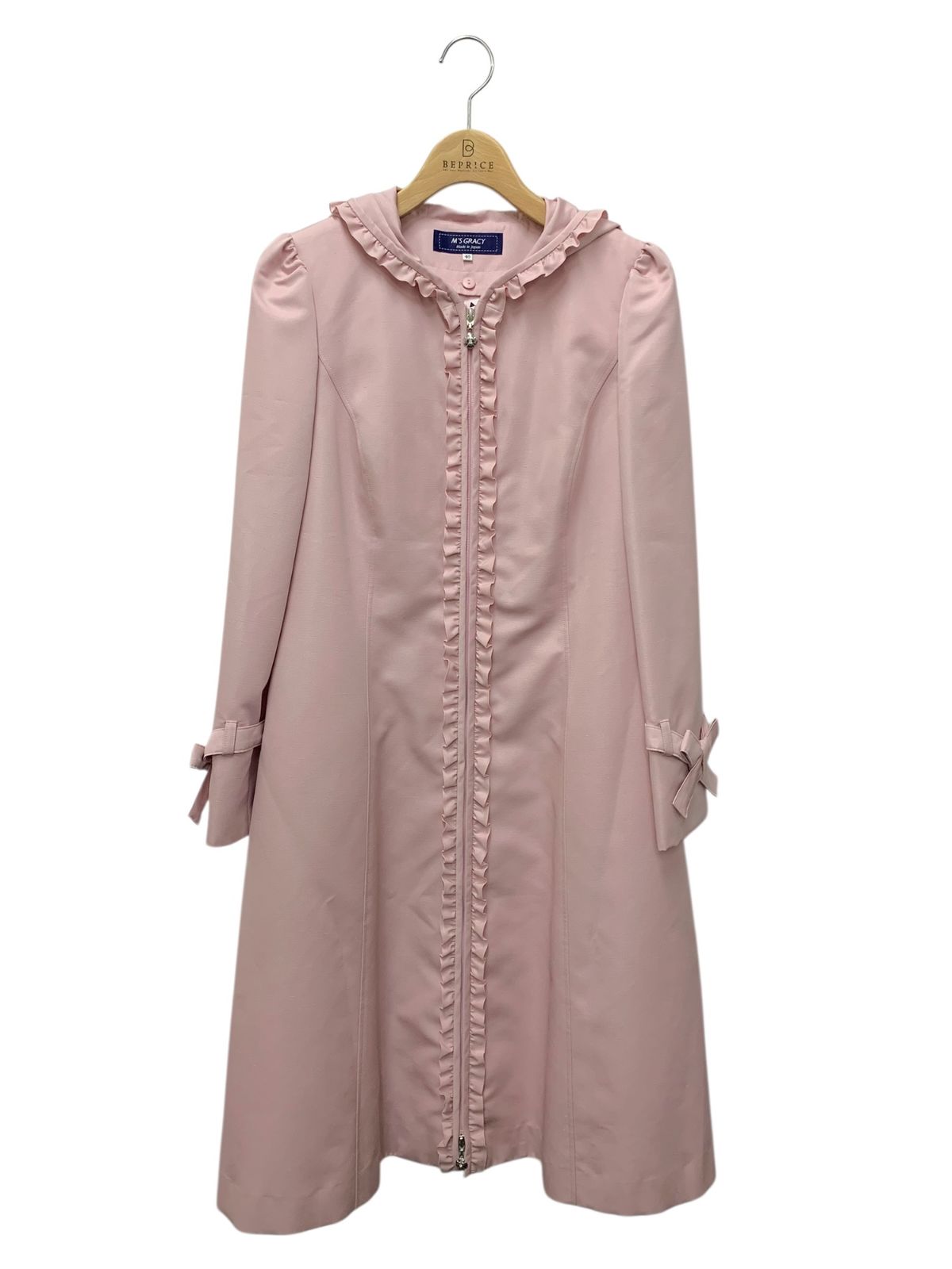 エムズグレイシー 419101 コート 40 ピンク プリントライナー付き