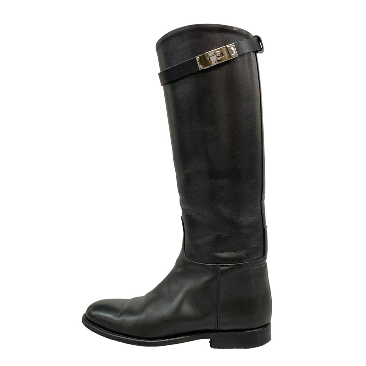 Hermes ケリー ジャンピングブーツ 黒36 エルメス HERMES ジャンピング 