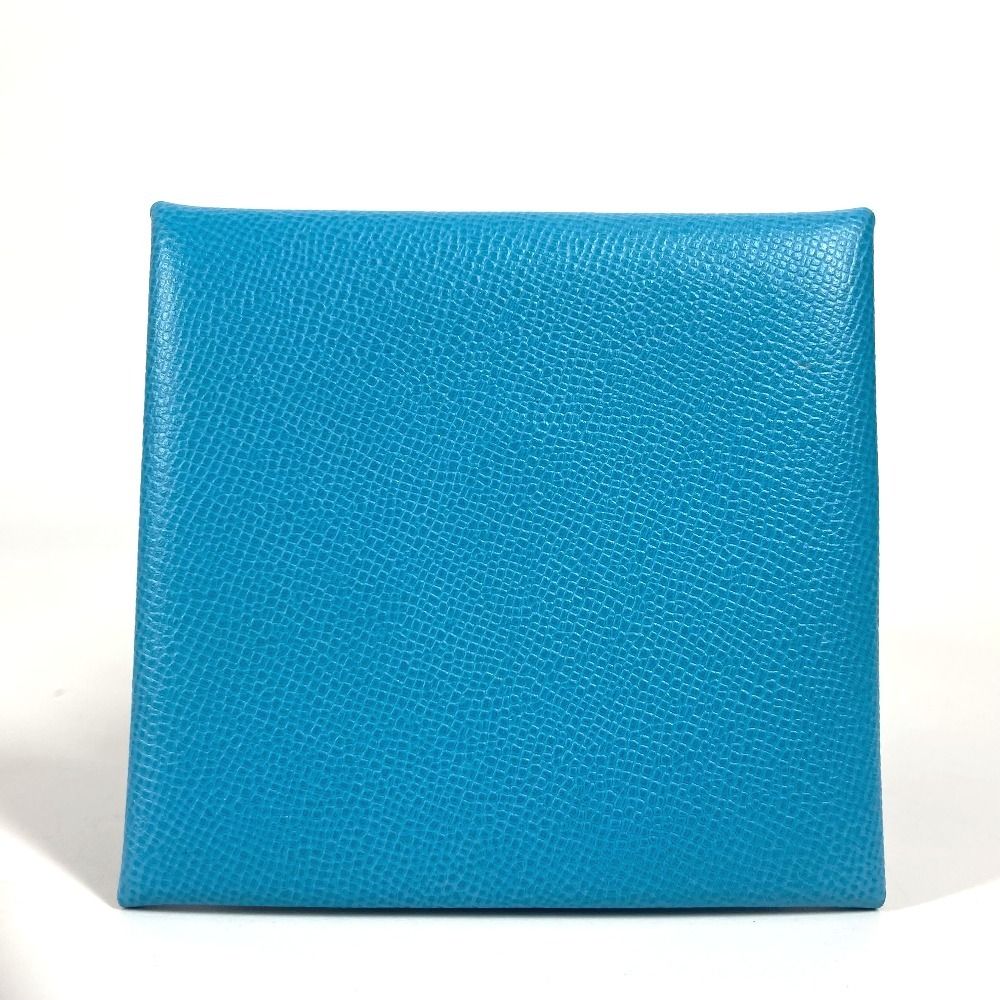 HERMES エルメス コインケース バスティア レザー ブルー - メルカリ
