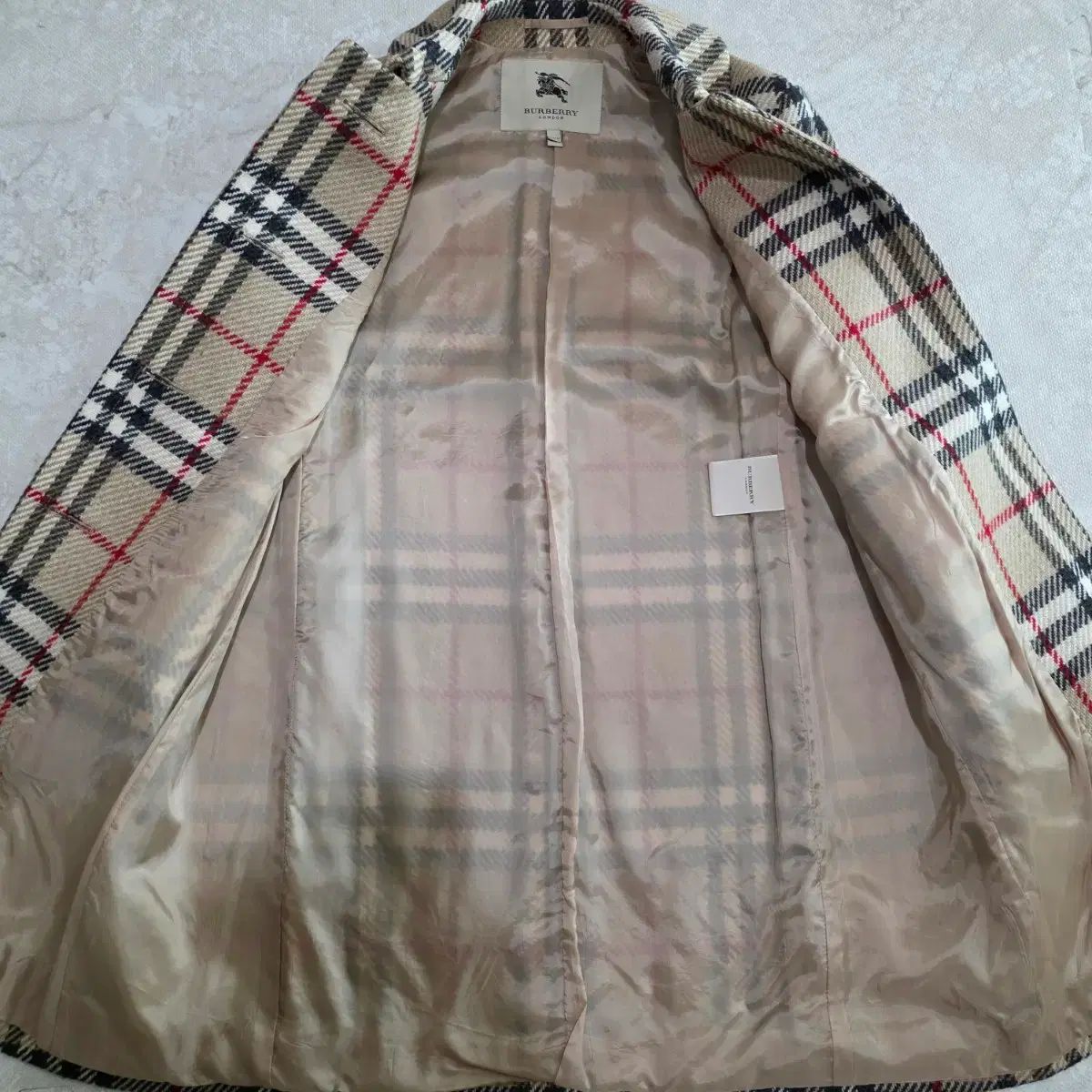 BURBERRY バーバリー 正規品 ノヴァチェック ウール コート - メルカリ