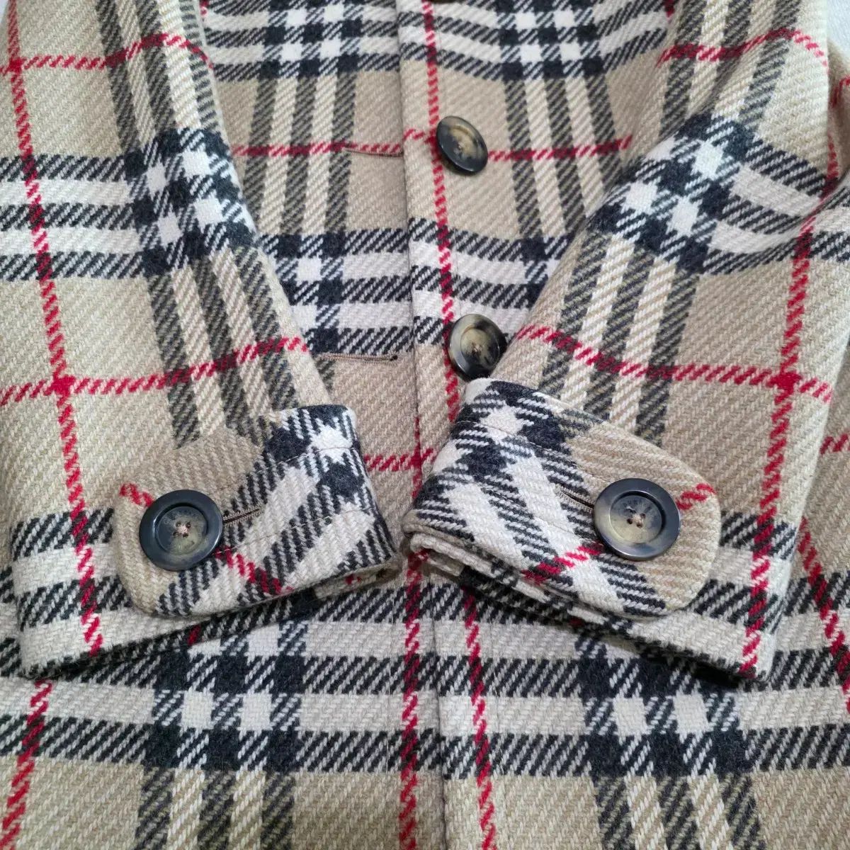 BURBERRY バーバリー 正規品 ノヴァチェック ウール コート - メルカリ