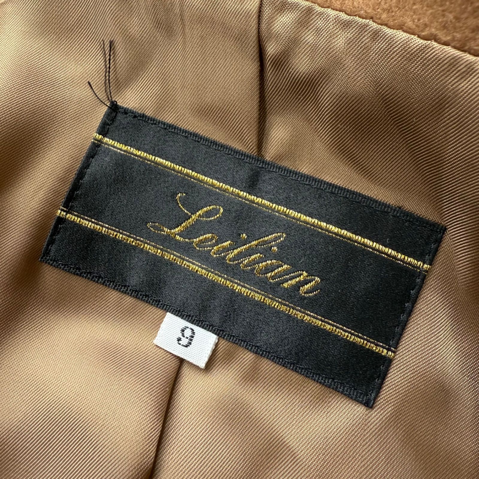 極美品・9号✨レリアン カシミヤ100% ミンクファー ロング コート