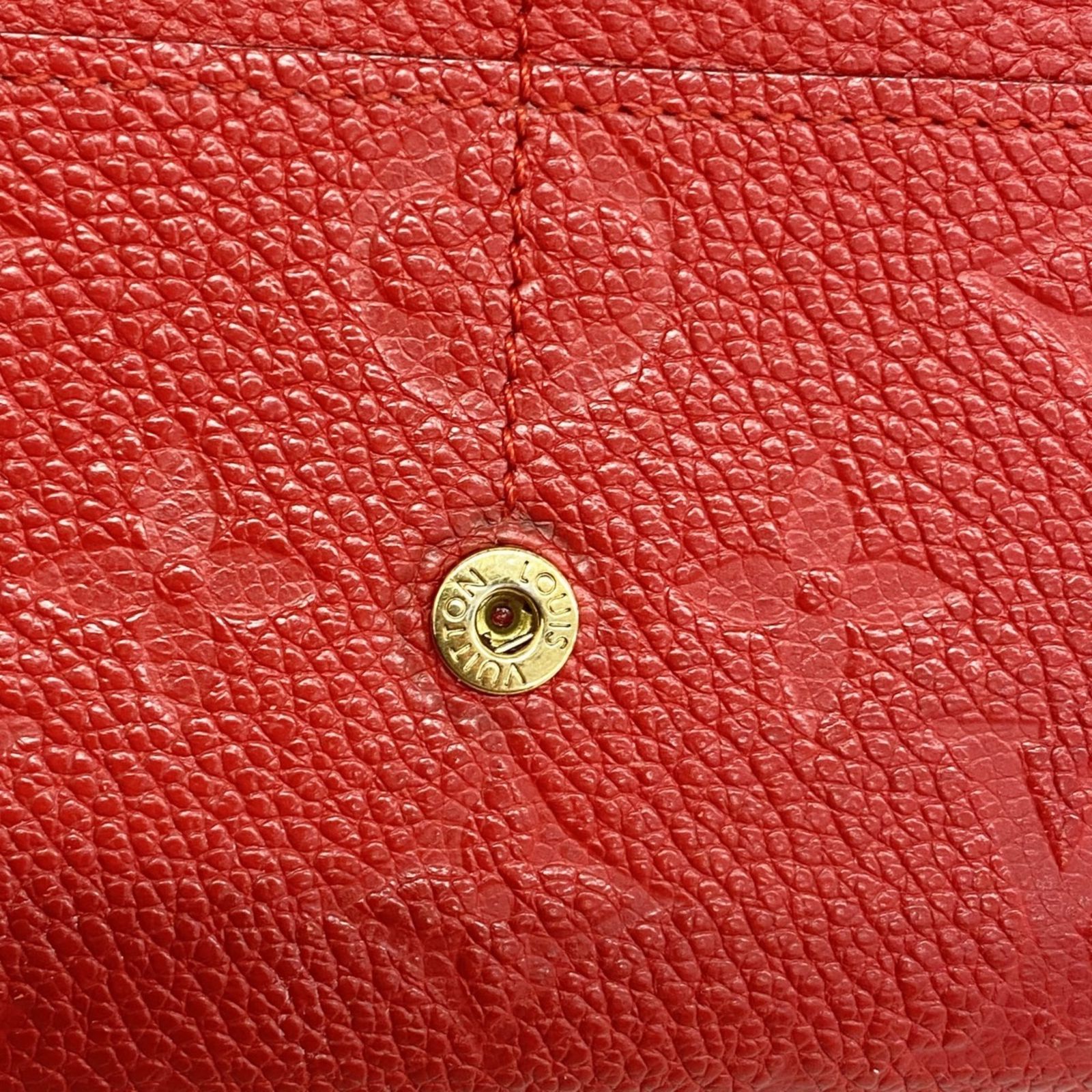 ルイヴィトン　モノグラム　アンプラント　ポルトフォイユ　サラ　長財布　レッド ルイヴィトン モノグラム アンプラント ポルトフォイユ サラ 長財布