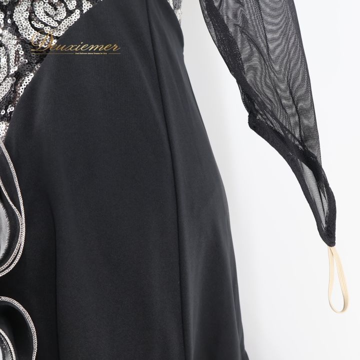 社交ダンス 衣装 セキネ SEKINE ラテン ドレス ワンピース 黒 シルバー