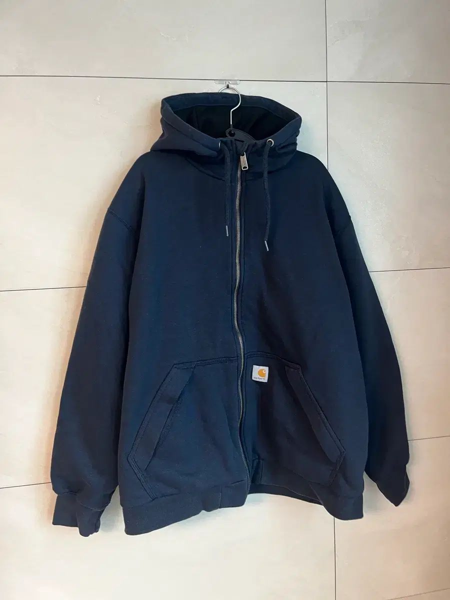 カーハート ルーズフィット フード ジップアップ ネイビー (L size 