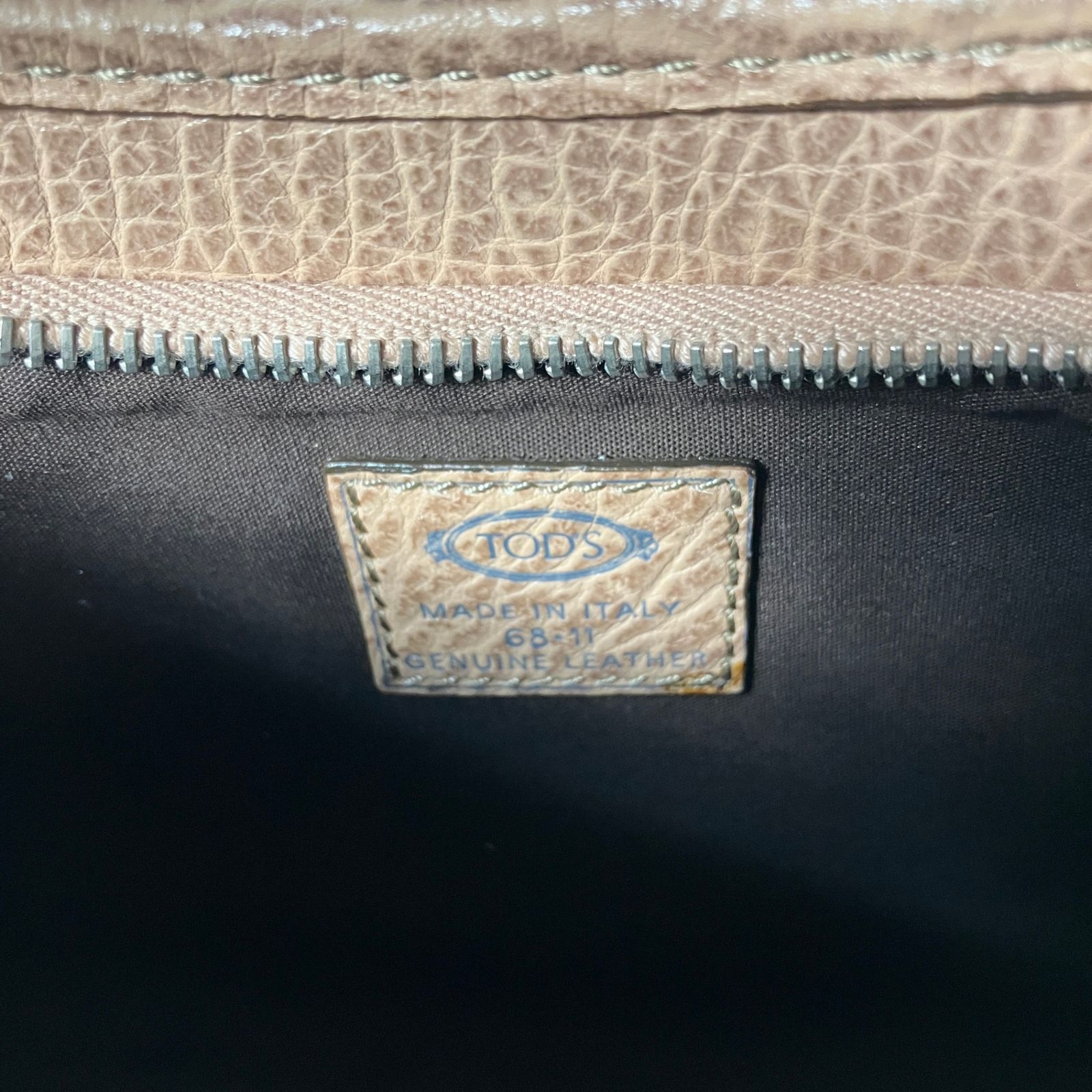 2511-212｜美品｜トッズ ワンショルダーバッグ レザー ピンクベージュ 