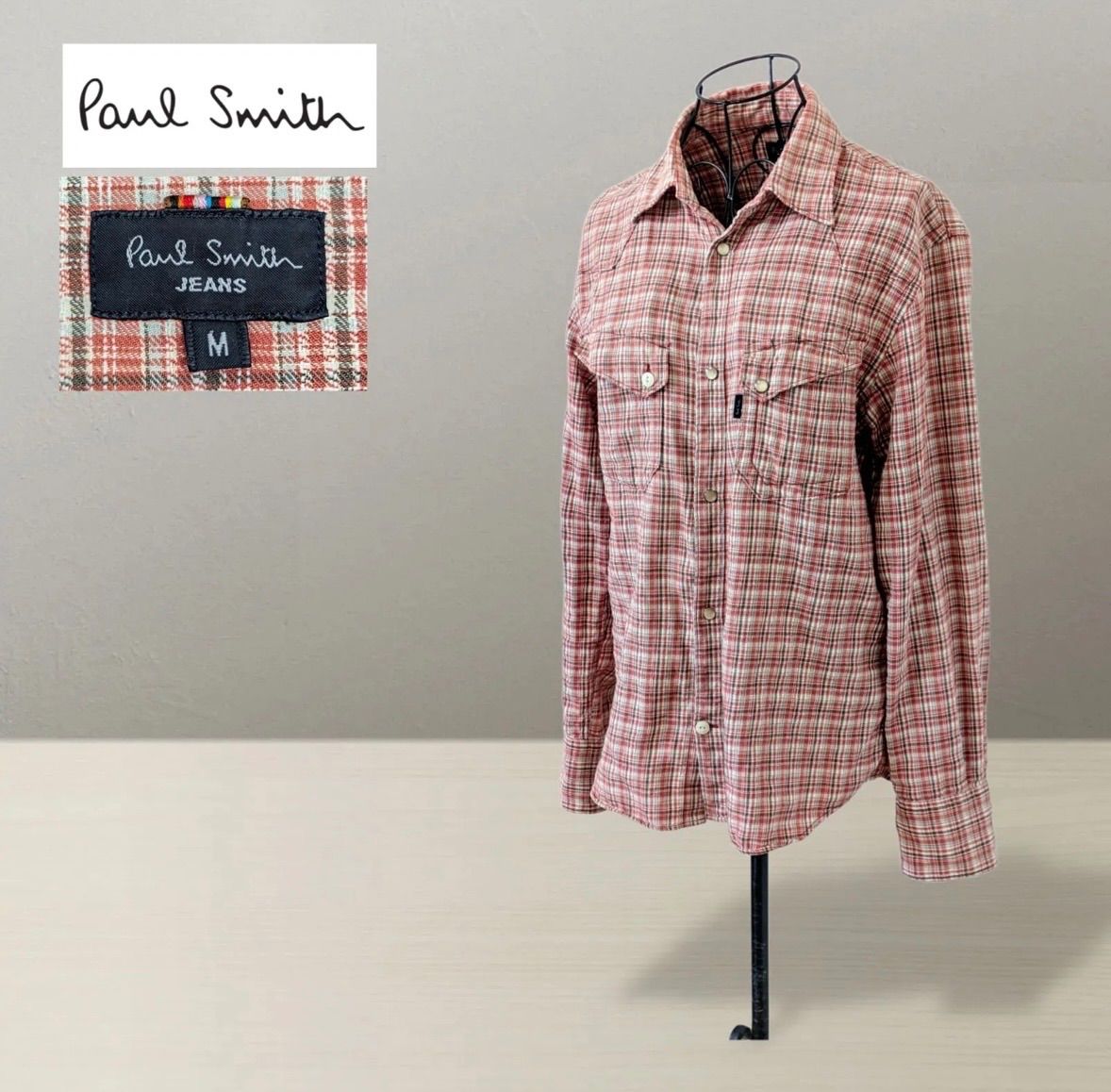 PAUL SMITH JEANS】ポールスミスジーンズ マルチカラー ネルシャツ