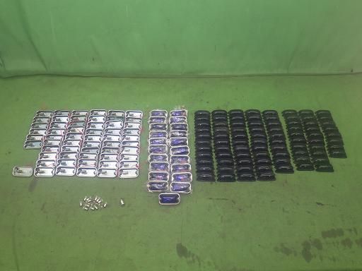 デコトラ ガラス 角マーカーランプ レンズ セット ルリと緑