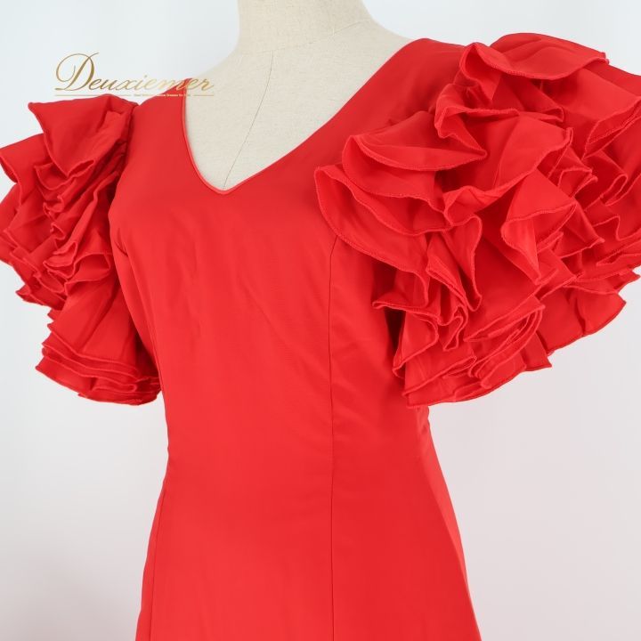 【美品 フラメンコ衣装】オレンジ ワンピース ドレス ボランテ フリル 段々 楽天市場】フラメンコ衣装オレンジの通販