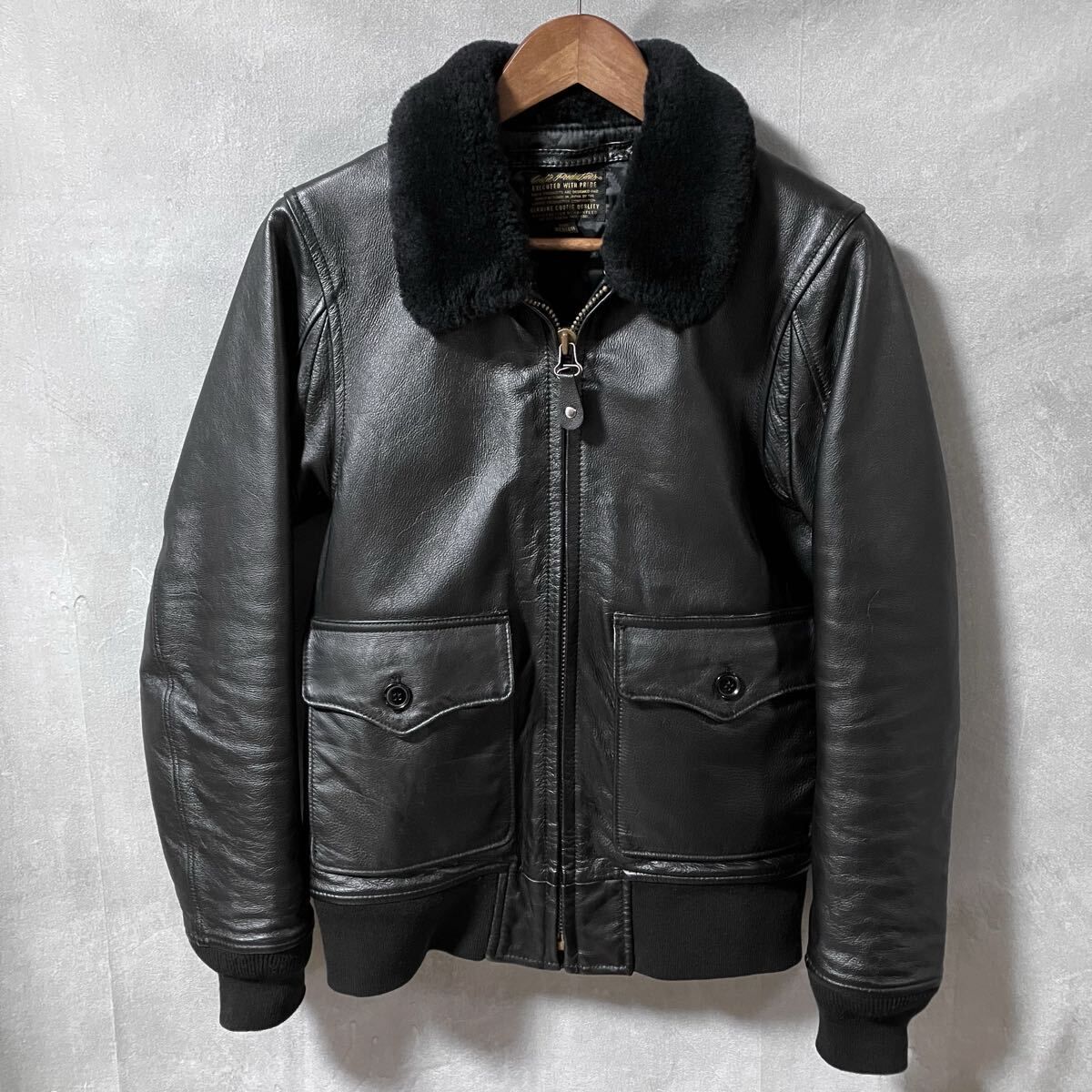 COOTIE クーティー 牛革 カウハイド 襟ボア G-1 Type 襟ボア レザー