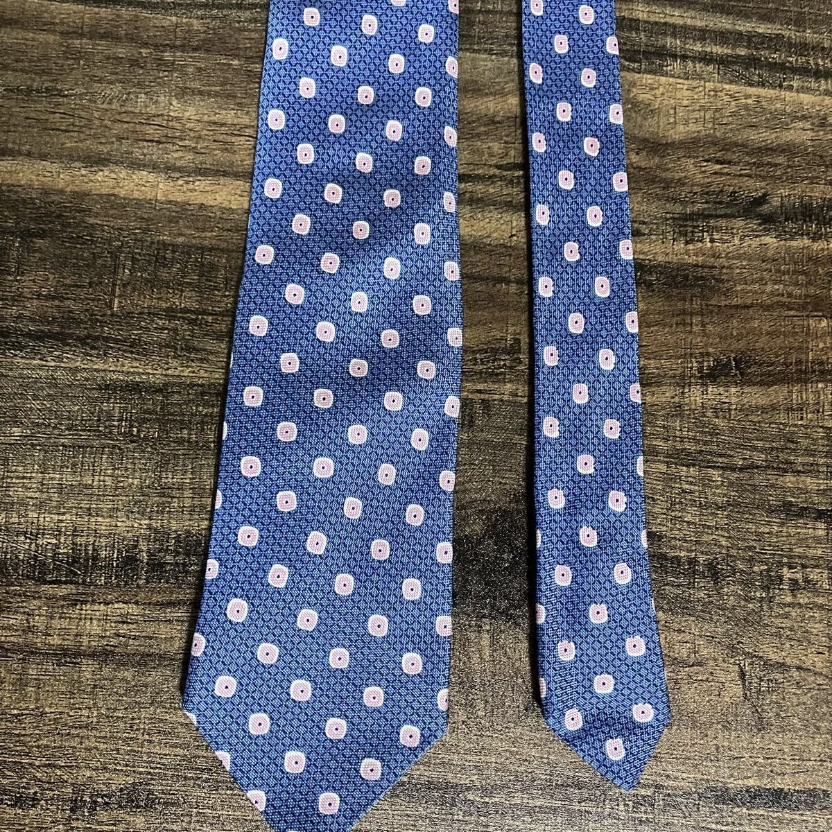 Franco Minucci フランコミヌッチ イタリア製 シルク 小紋柄 総柄