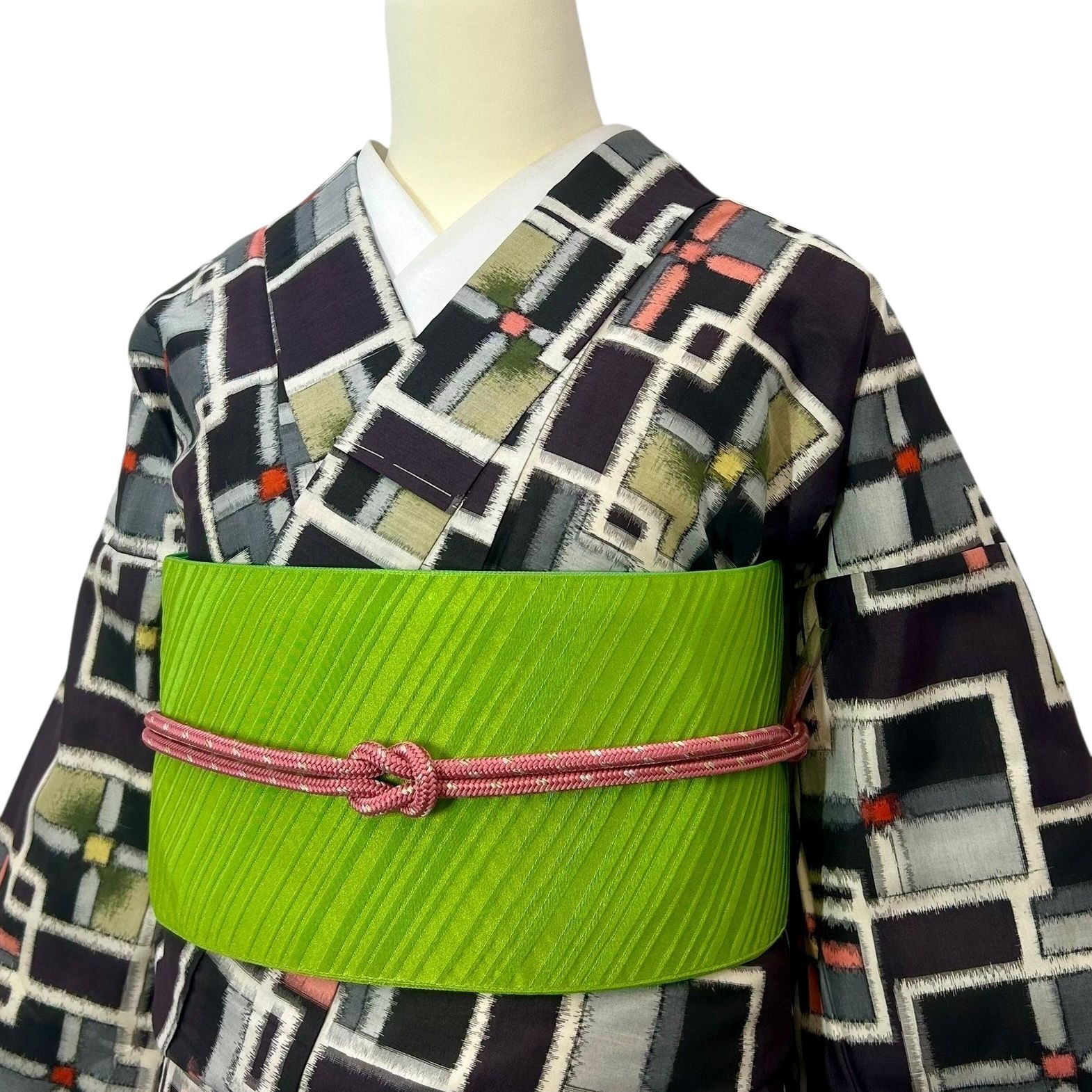 銘仙 セミアンティーク着物 正絹 - メルカリ