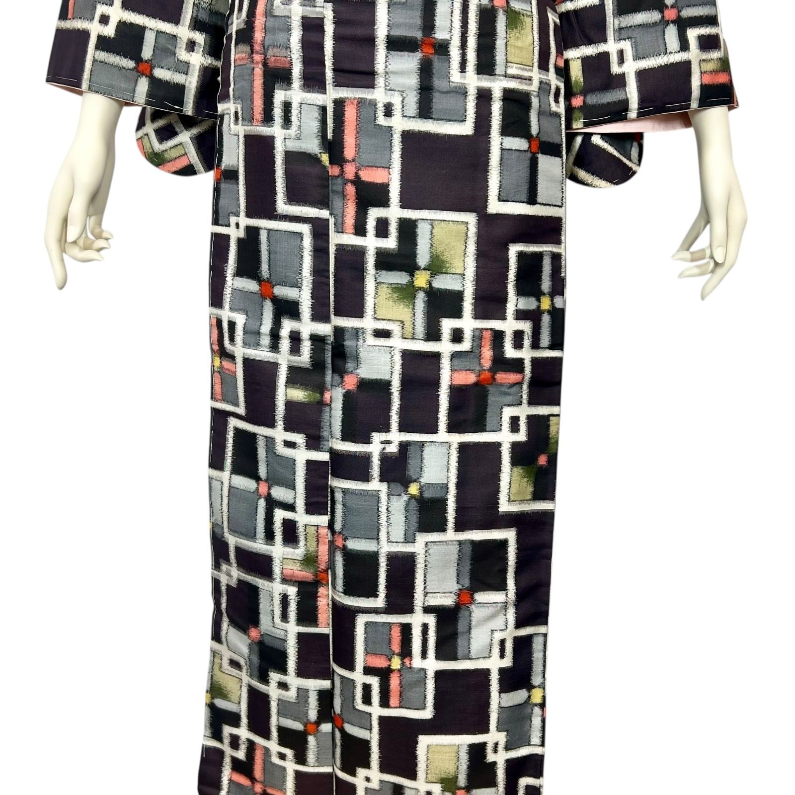 銘仙 セミアンティーク着物 正絹 - メルカリ