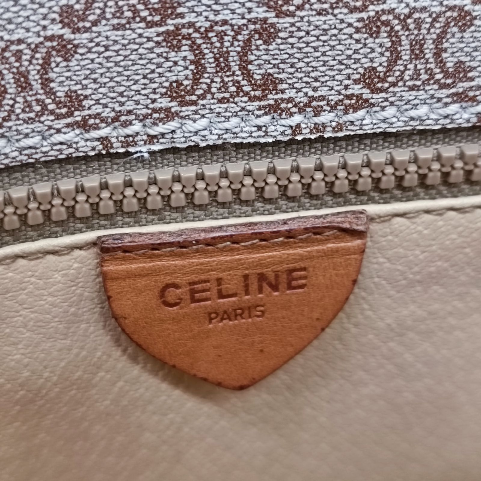 CELINE》 セリーヌ ショルダーバッグ マカダム柄 総柄 PVC オールド 
