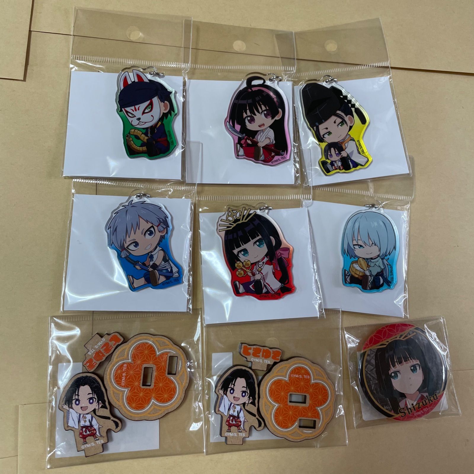 逃げ上手の若君 ぎゅぎゅっとアクリルキーホルダー 缶バッジ 北条時行